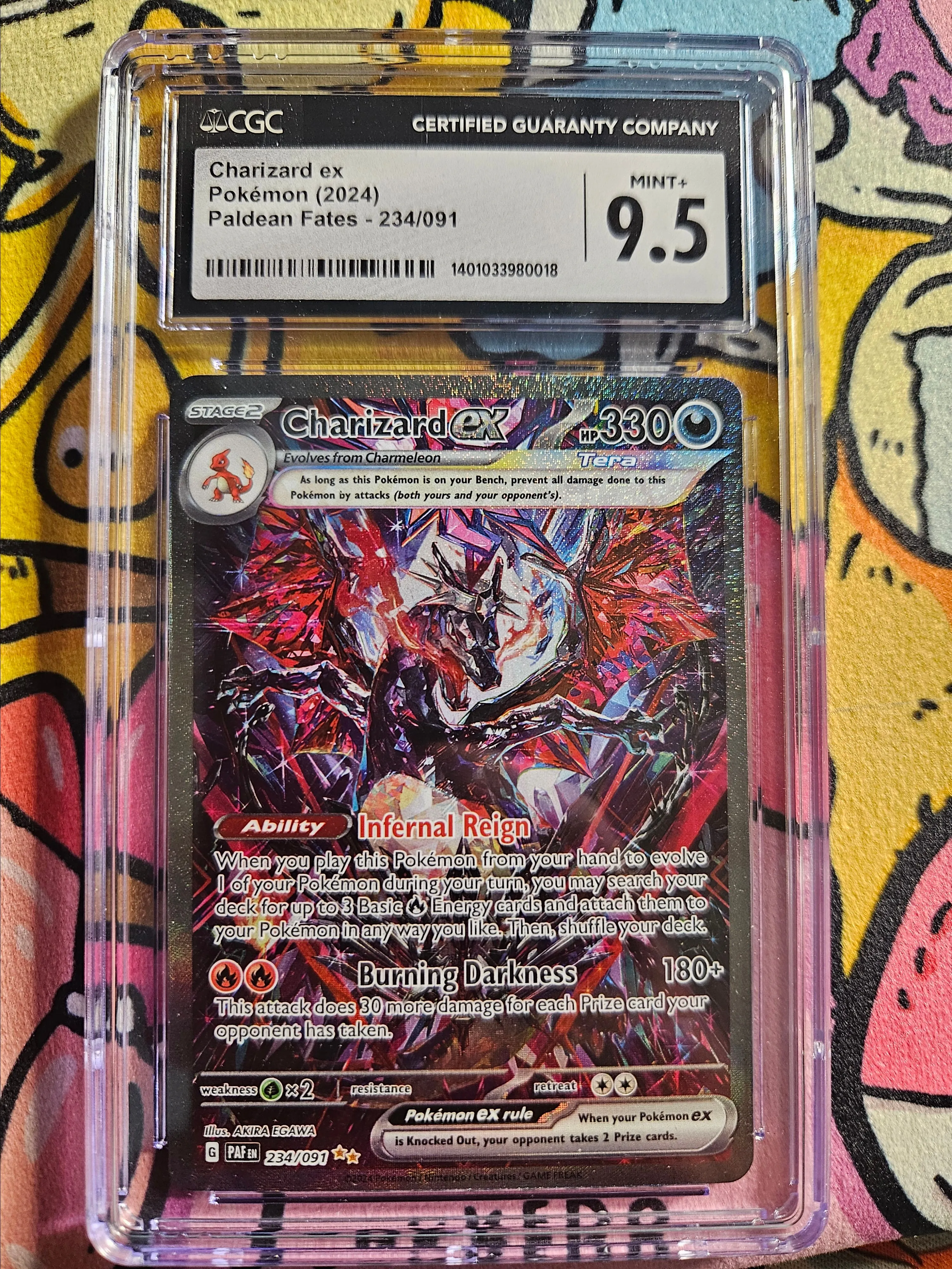 stage 2 dragonite pokemon card PSA 10 - GEM MT] CHARIZARD ex #234 - Special Illustration Rare