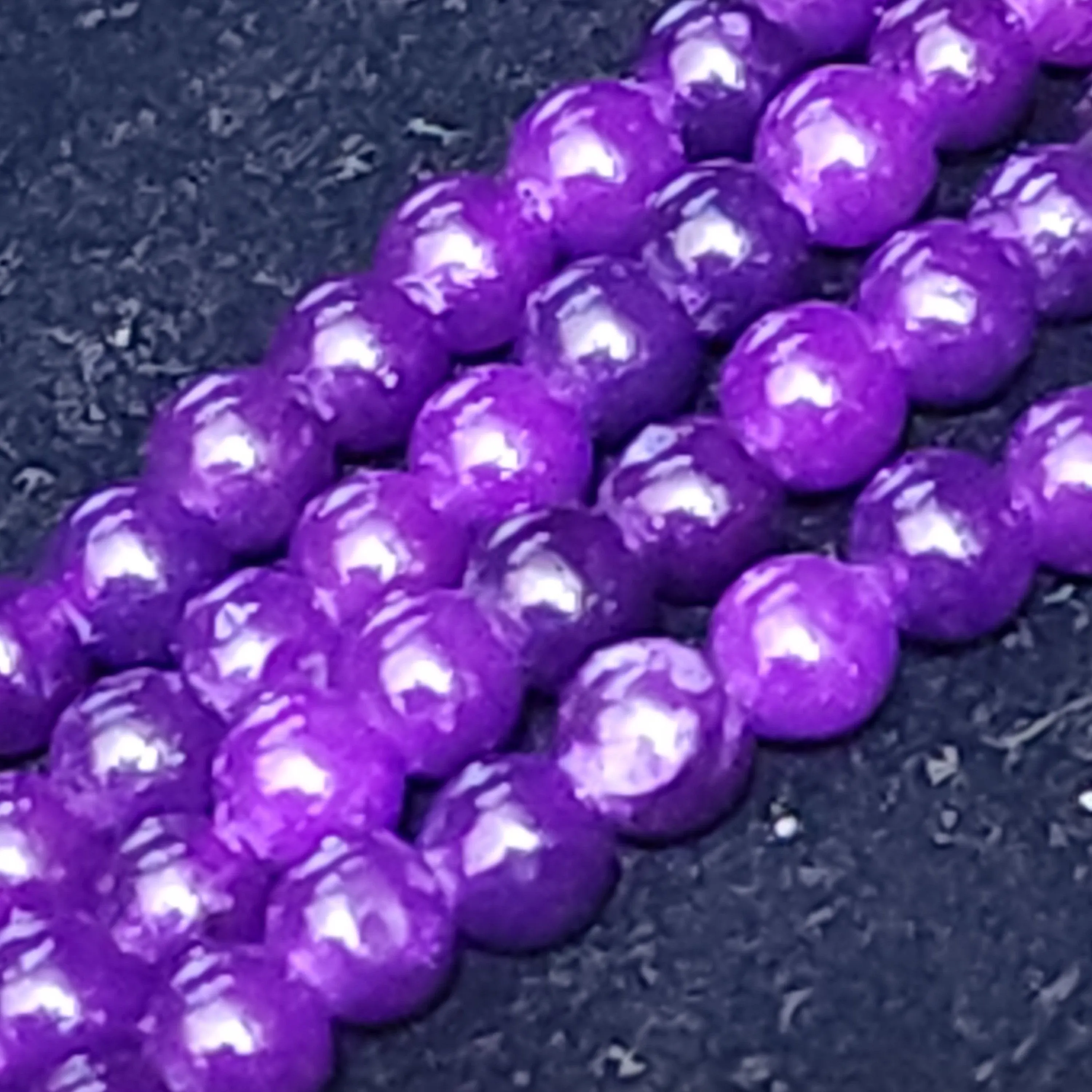 Product image for #24B: Sugilite Round Beads (Dyed), 4mm
