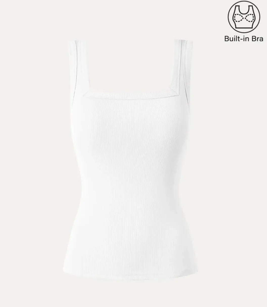 Product image for BIN: NWT OGL Slinky Square Open-Back Brami Tank Top Small