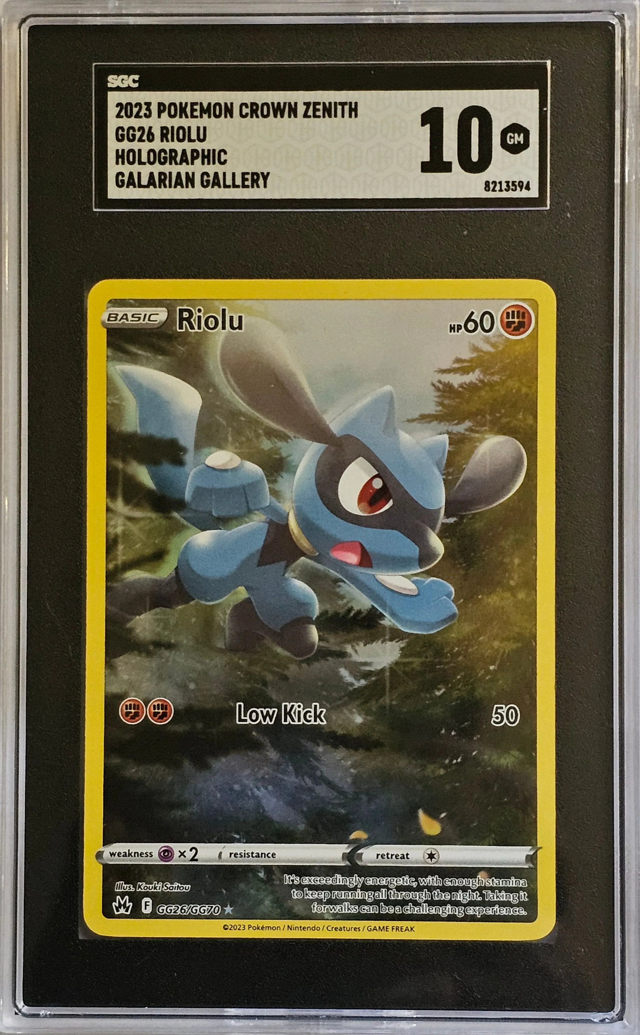 SGC Gem Mint 10 Riolu #GG26 Holo Rare Pokemon (Crown Zenith)  Whatnot:  Shop, Sell, Connect