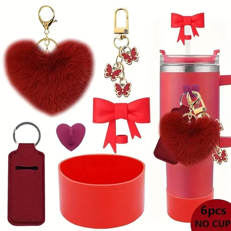Product image for BUNDLE NEW Tumbler Bow, Boot, Bracelet, Topper, Charms, Carrier - 6pc PURPLE