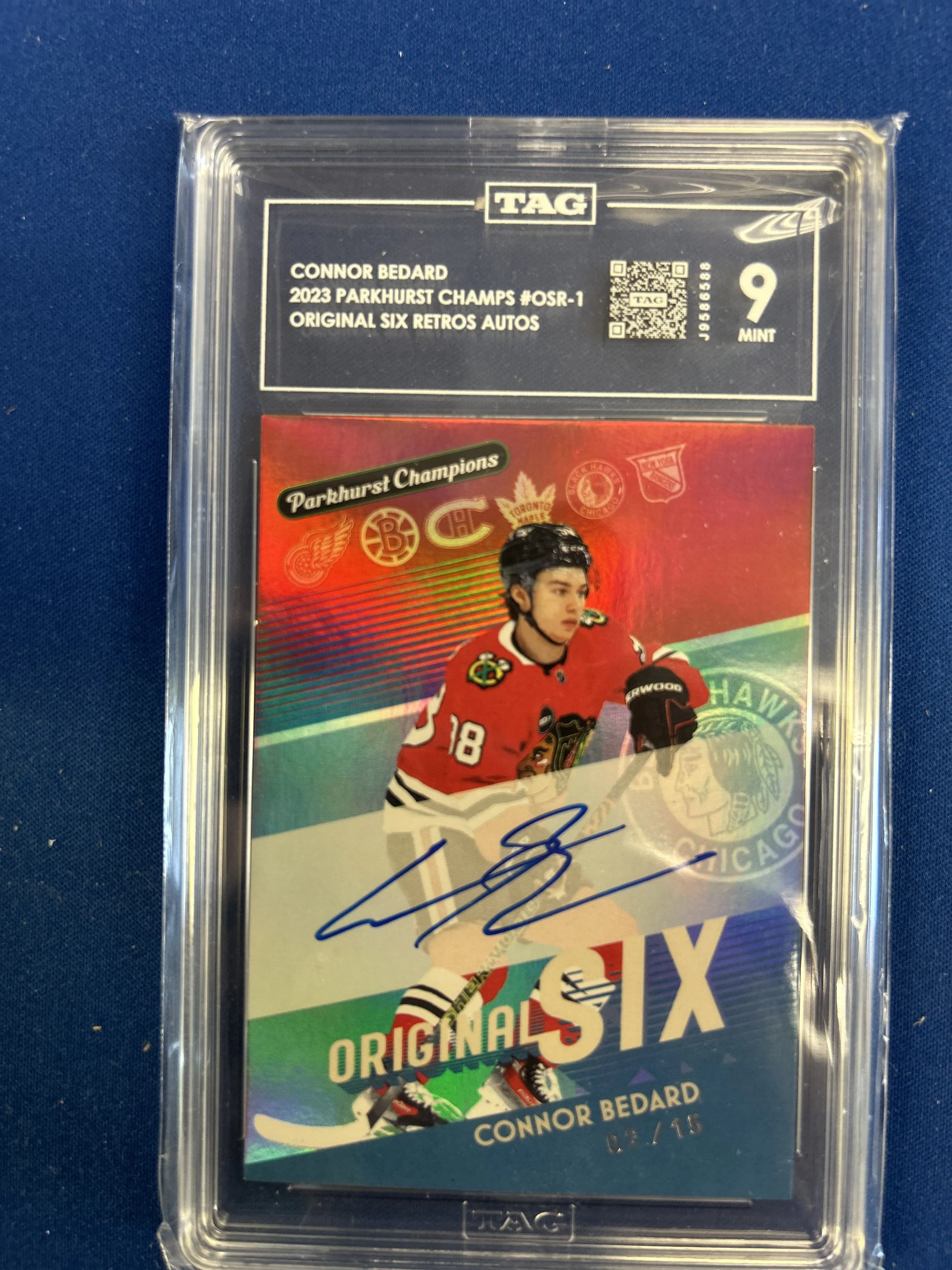Product image for Connor Bedard TAG 9 Auto
