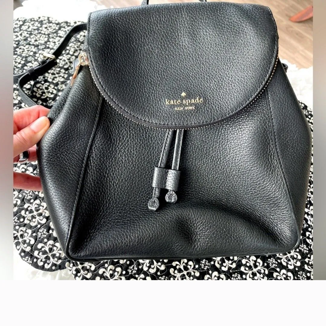 Product image for Kate Spade Black Leila Medium Backpack