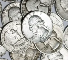 Product image for Random Date Washington Quarter 90% Silver
