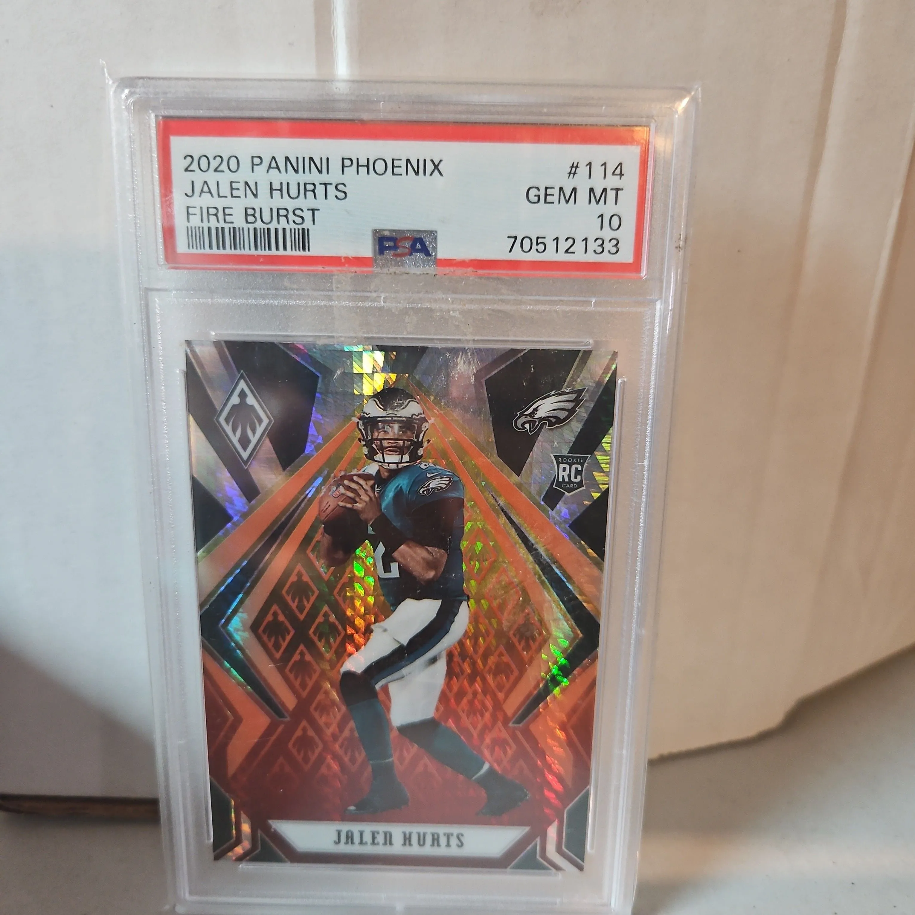 Product image for JALEN HURTS FIRE BURST PSA10