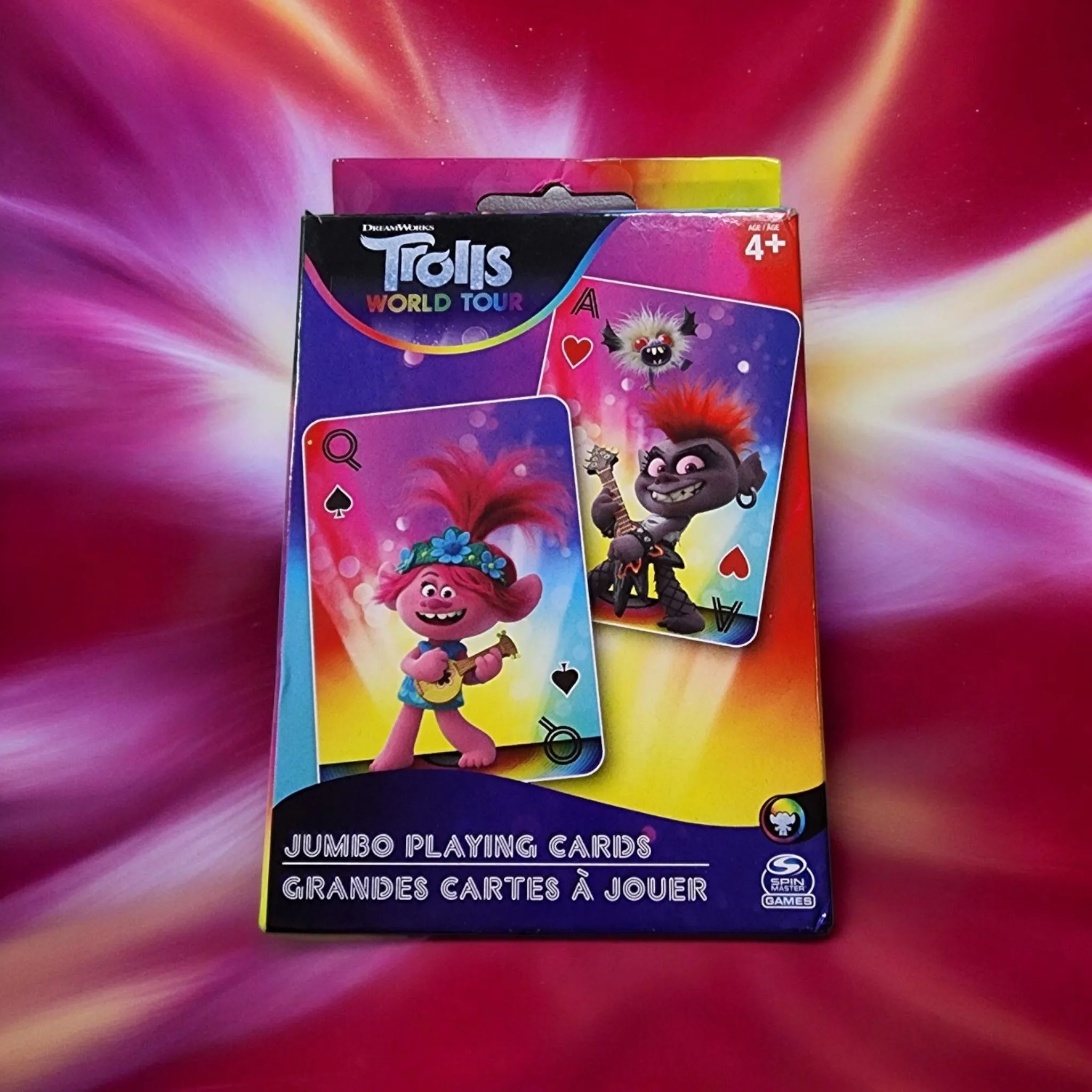 Product image for B004 Trolls Oversized Deck of 54 Cards.
