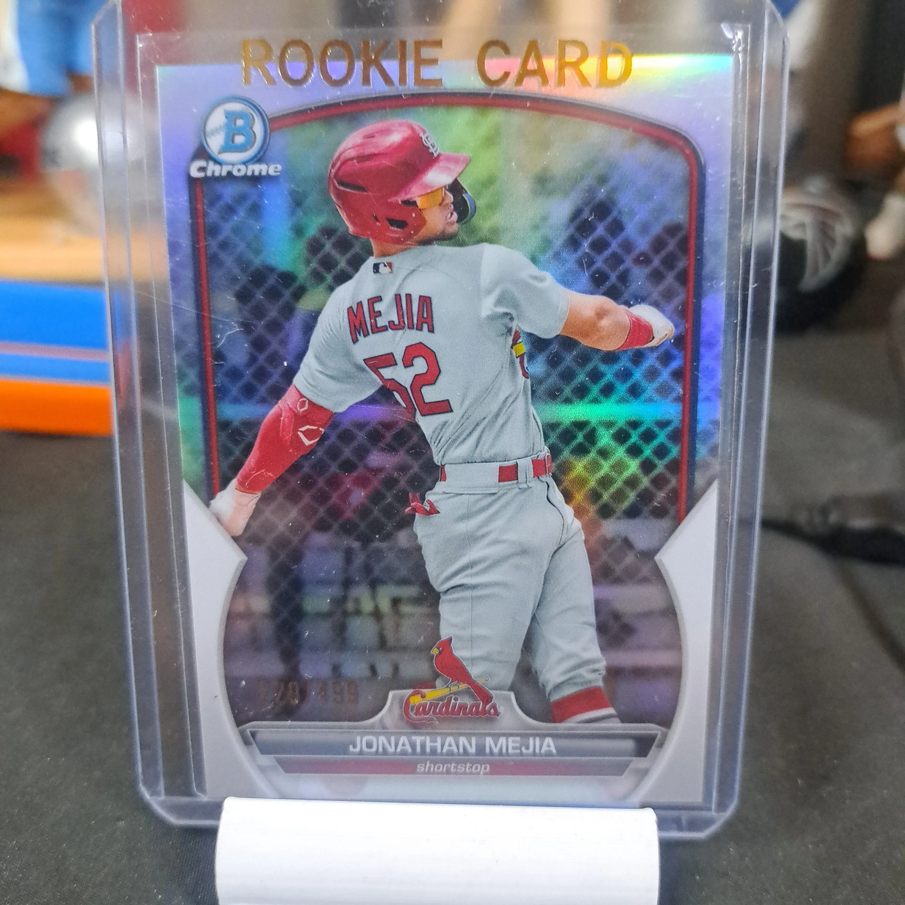 Product image for 2023 topps bowman chrome prospects JONATHAN MEJIA RC #/499 silver ref.