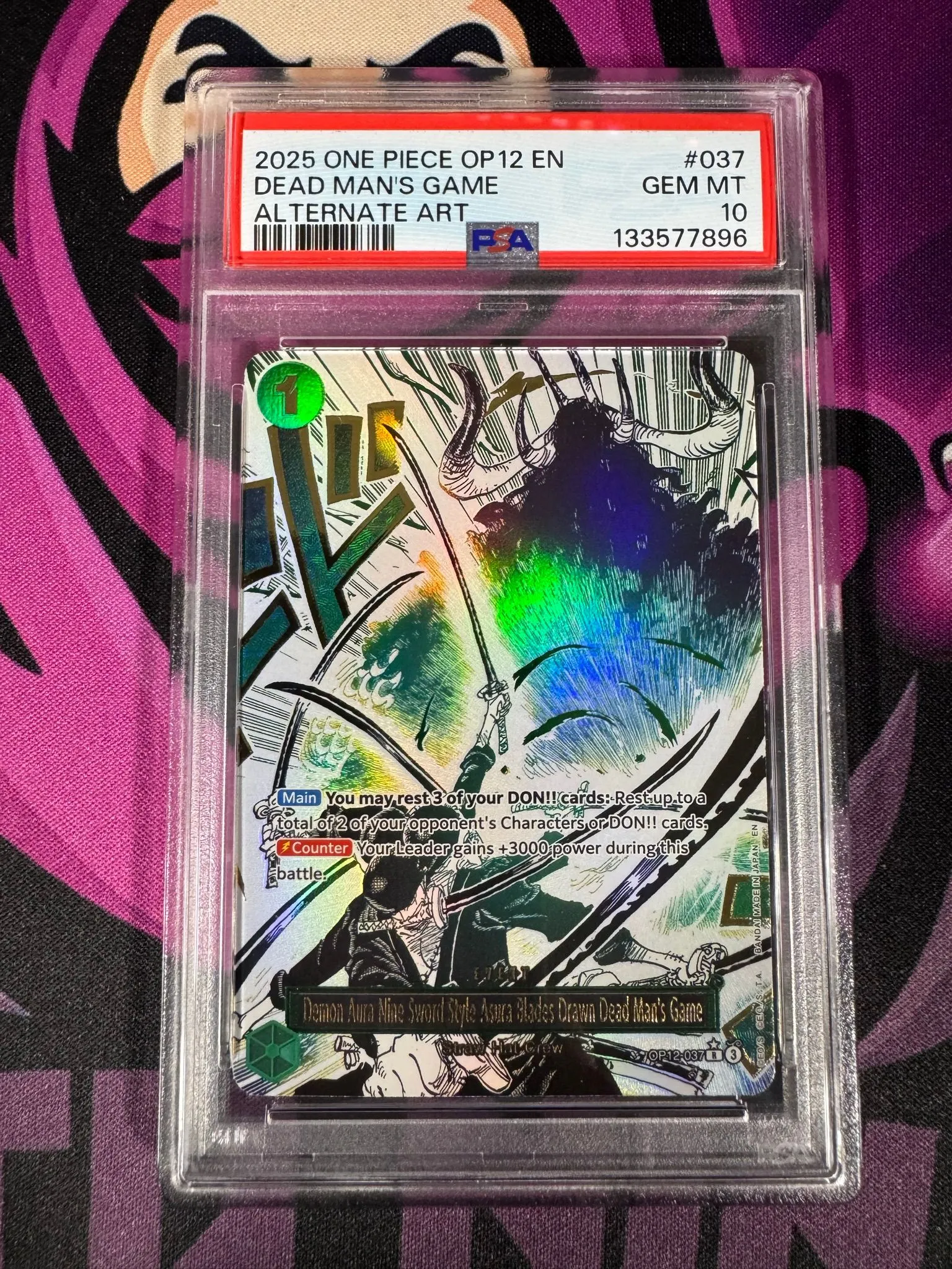 2025 ONE PIECE OP12-LEGACY OF THE MASTER #037 DEAD MAN'S GAME ALTERNATE ART  PSA 10  Whatnot: Shop, Sell, Connect