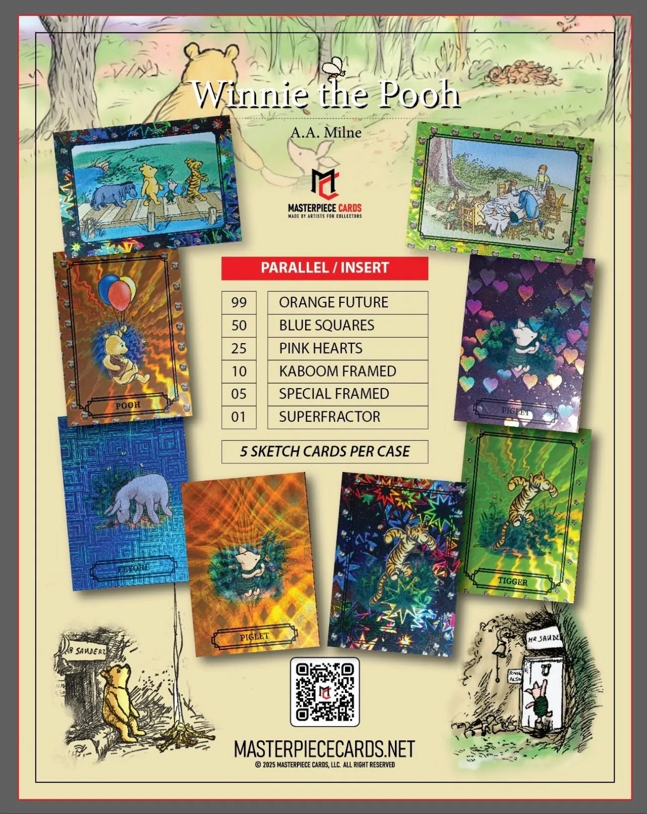 Product image for Masterpiece Cards Winnie The Pooh Case Break Spot w/ Pre-Show Bonus