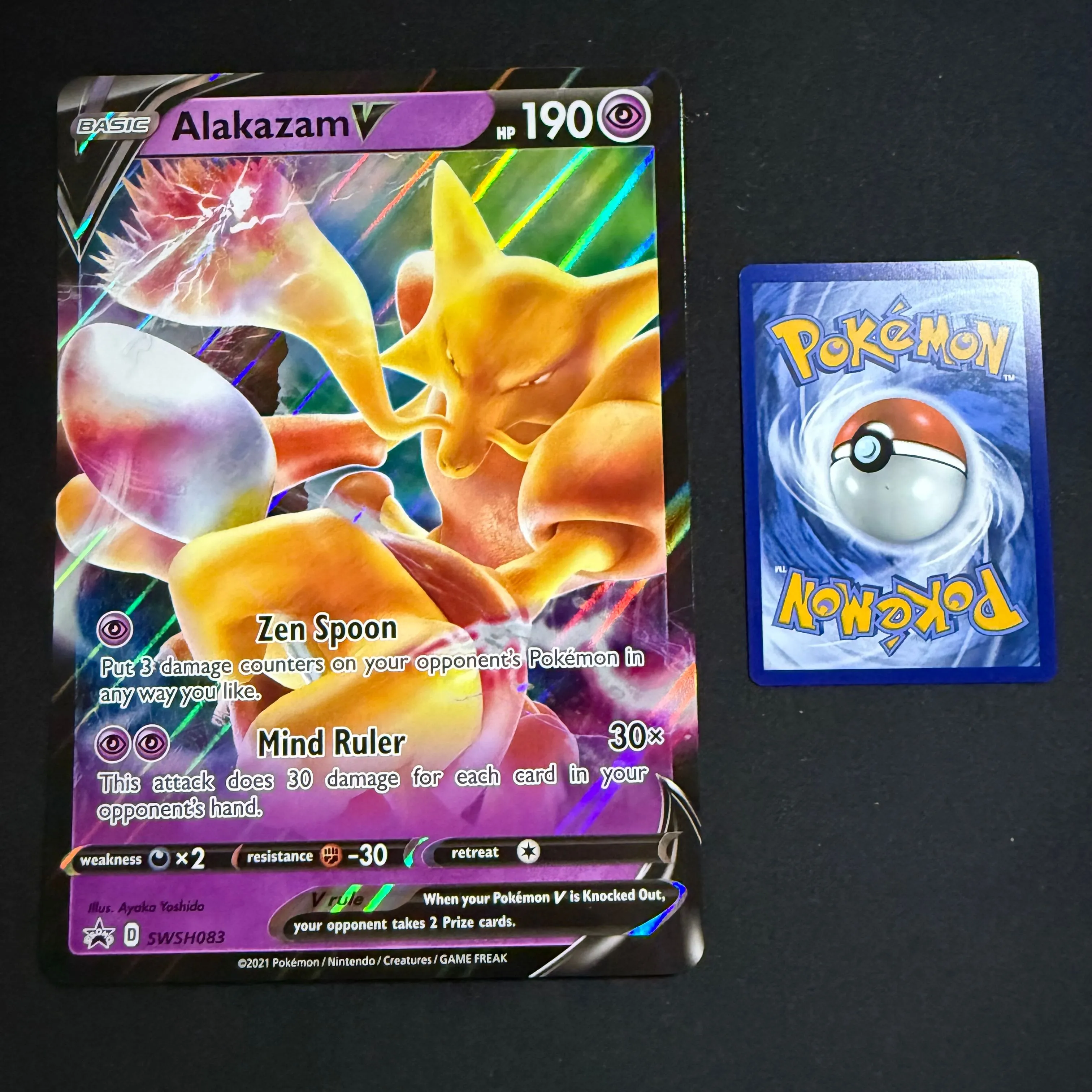 alakazam v pokemon card Amazon.com: Alakazam V - SWSH083 - Pokemon Black Star Promo main image 1