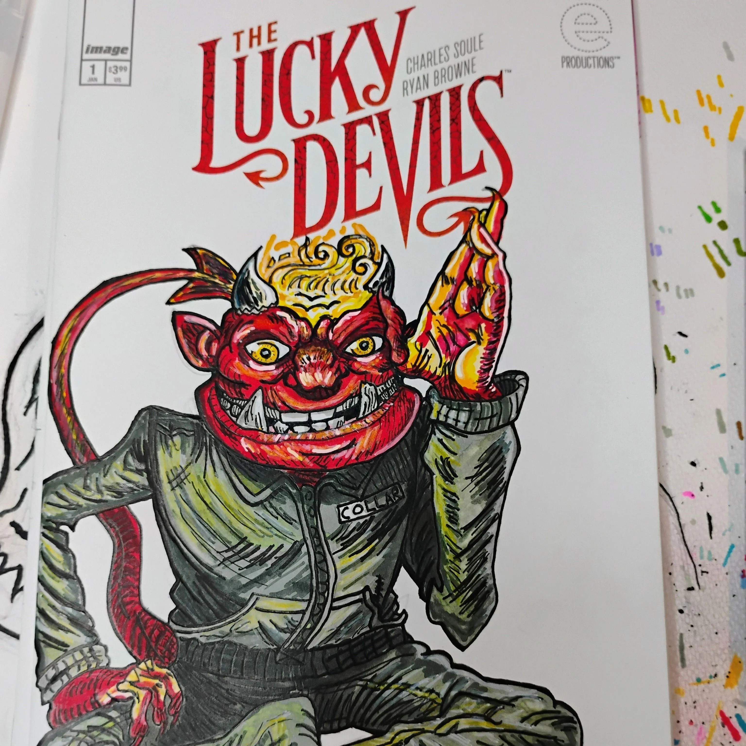Product image for lucky devils sketchcover with art by snake