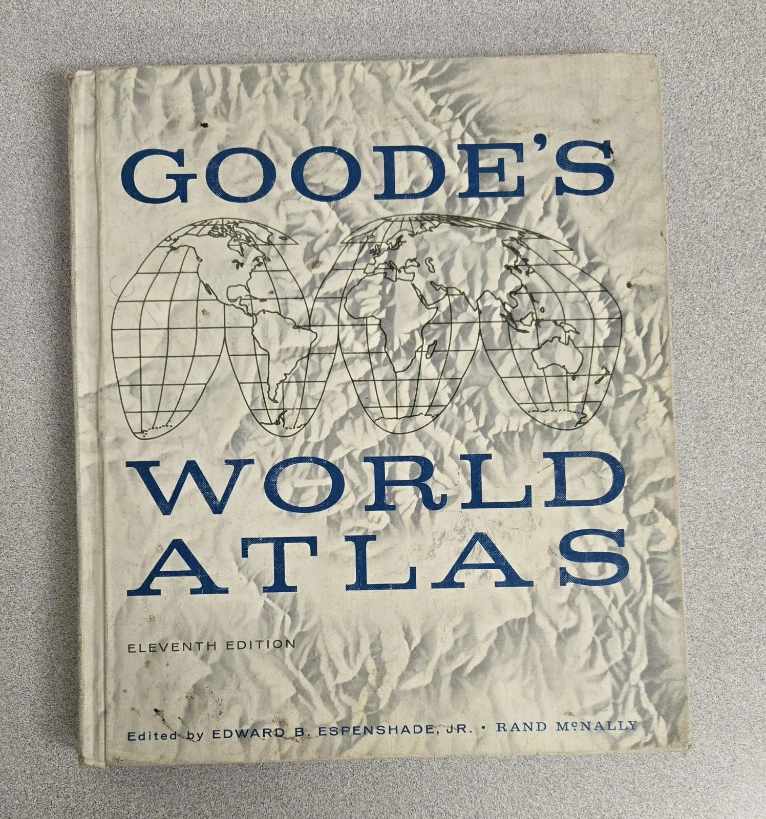 Product image for GOODE'S WORLD ATLAS- Vintage 1960- Eleventh Edition Hardback- Rand McNally