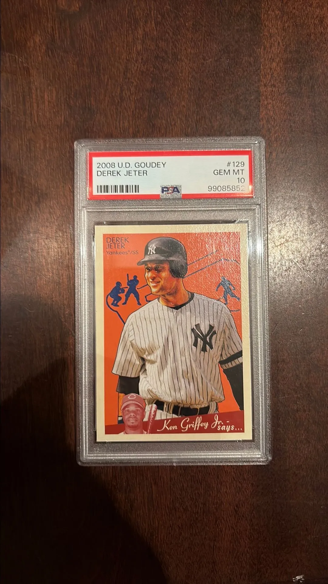 Product image for 2008 Upper Deck Goudey Derek Jeter PSA 10