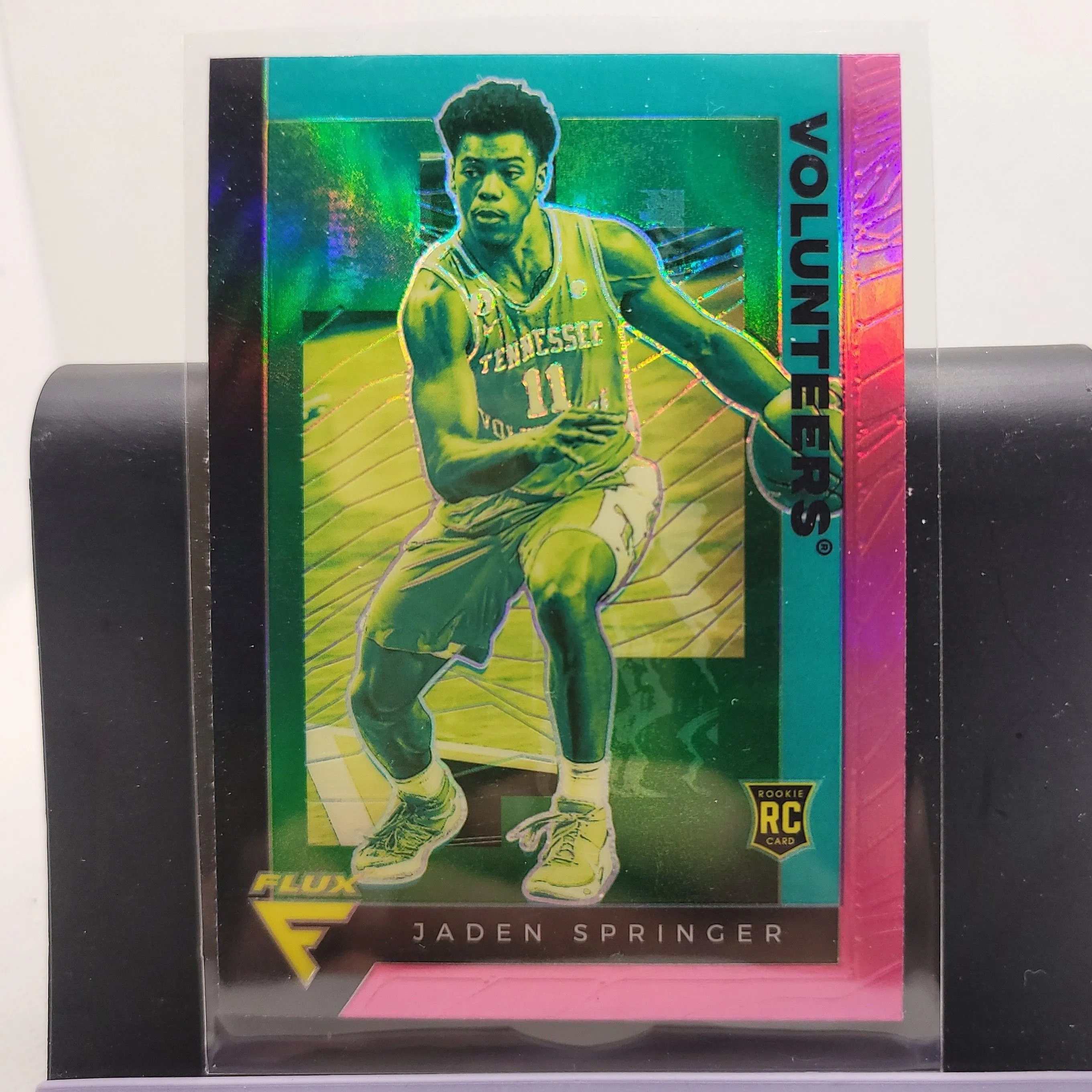 Product image for 2021-22 Panini Chronicles Draft Picks Pink Flux Jaden Springer #245