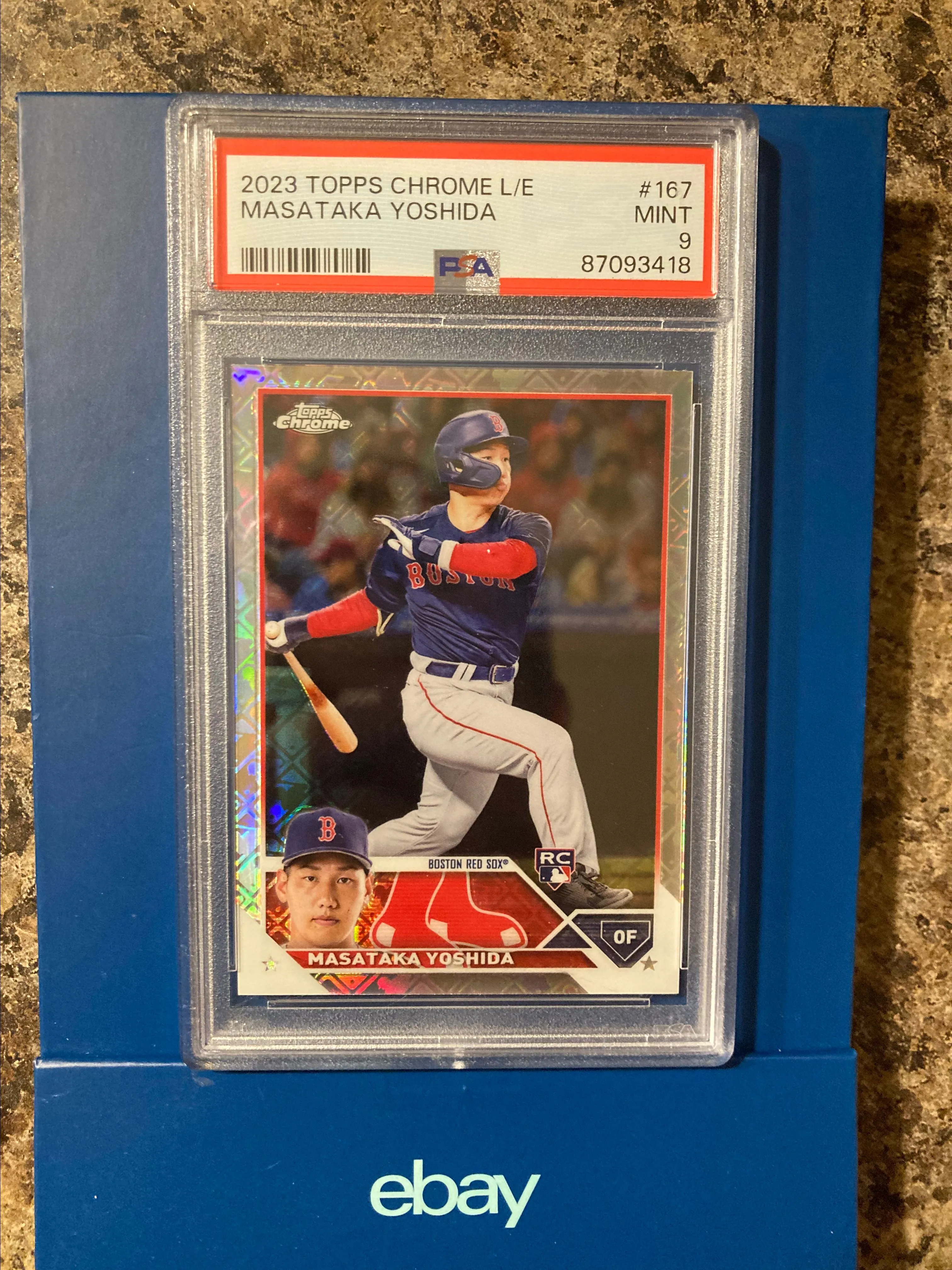 Product image for Masataka Yoshida 2023 Topps chrome logofractor RC