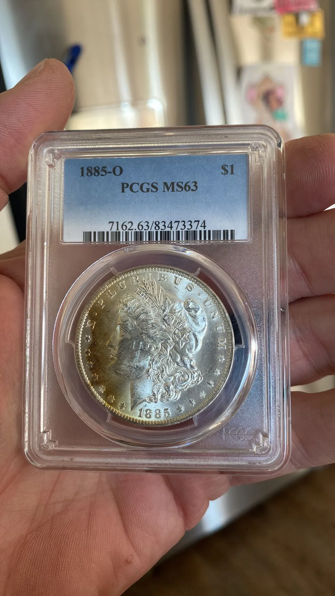 Product image for 1885-0 Morgan Silver Dollar MS63 Tones Both Sides!