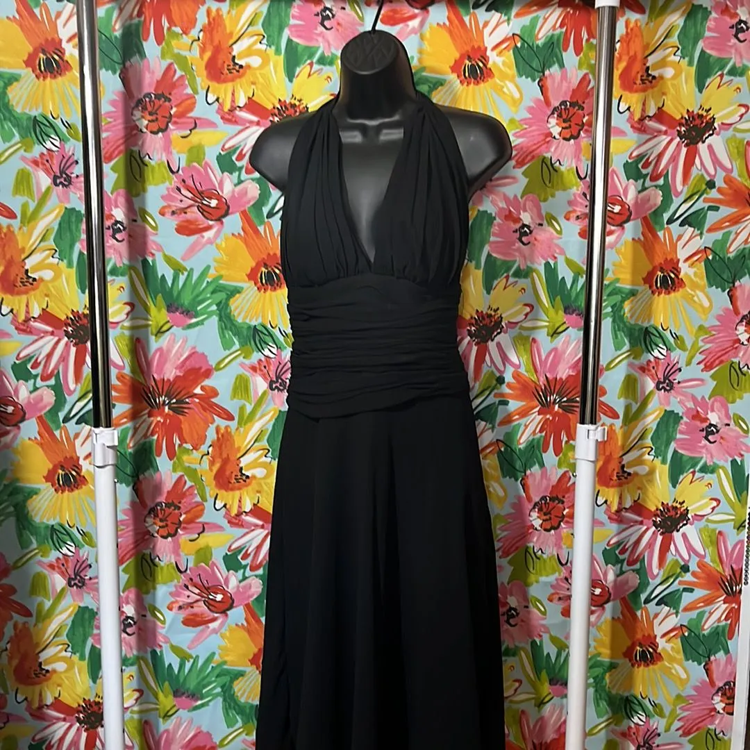 Product image for Black Forever 21 Halter Dress 100% Silk