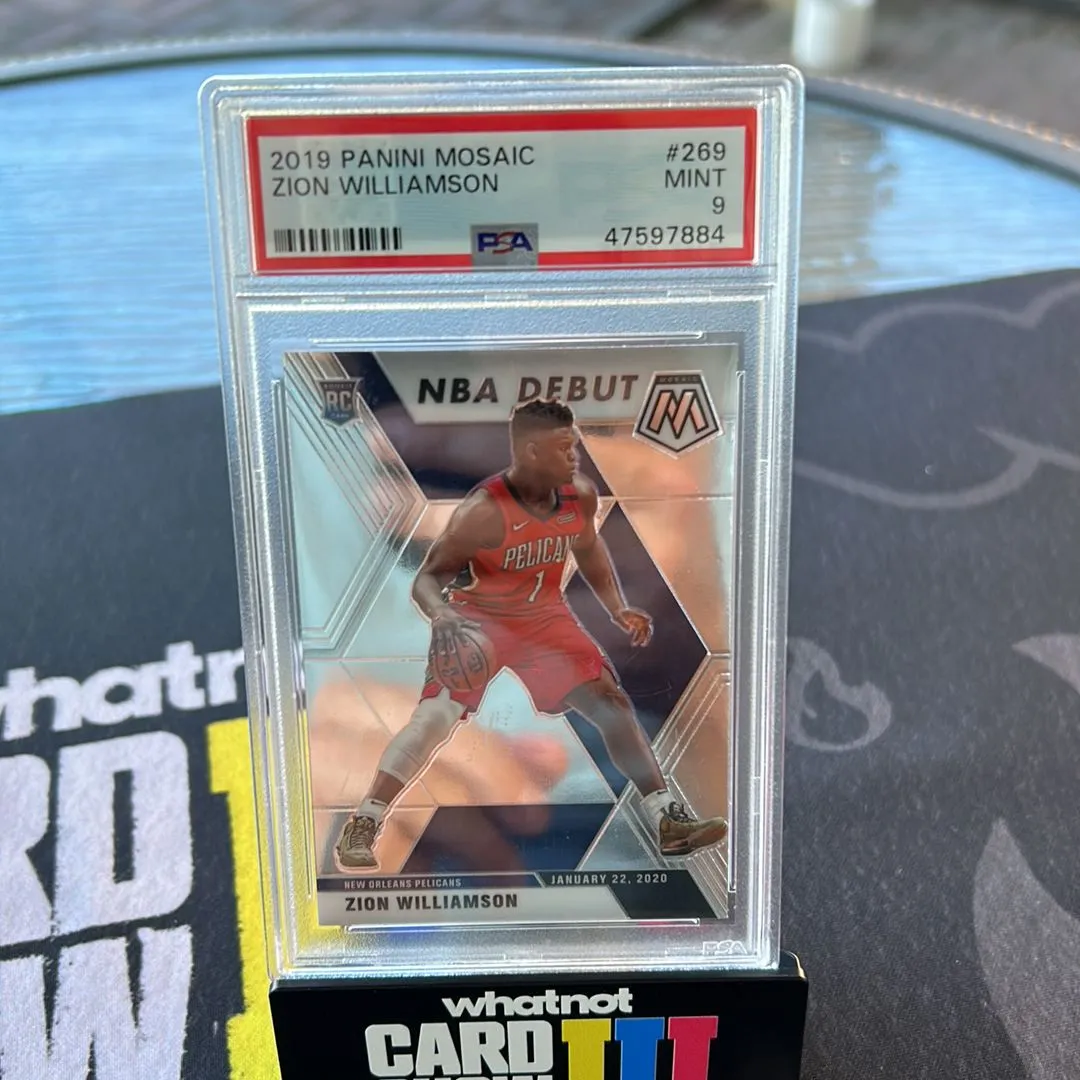 Product image for 2019 Panini Mosaic Zion Williamson 269  PSA MINT 9
