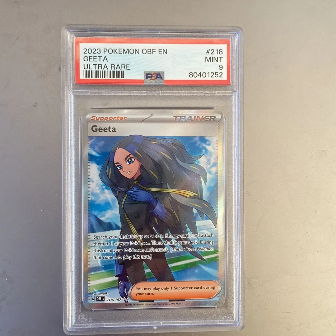 Product image for 2023 Pokemon Obf En-Obsidian Flames Geeta Ultra Rare PSA MINT 9