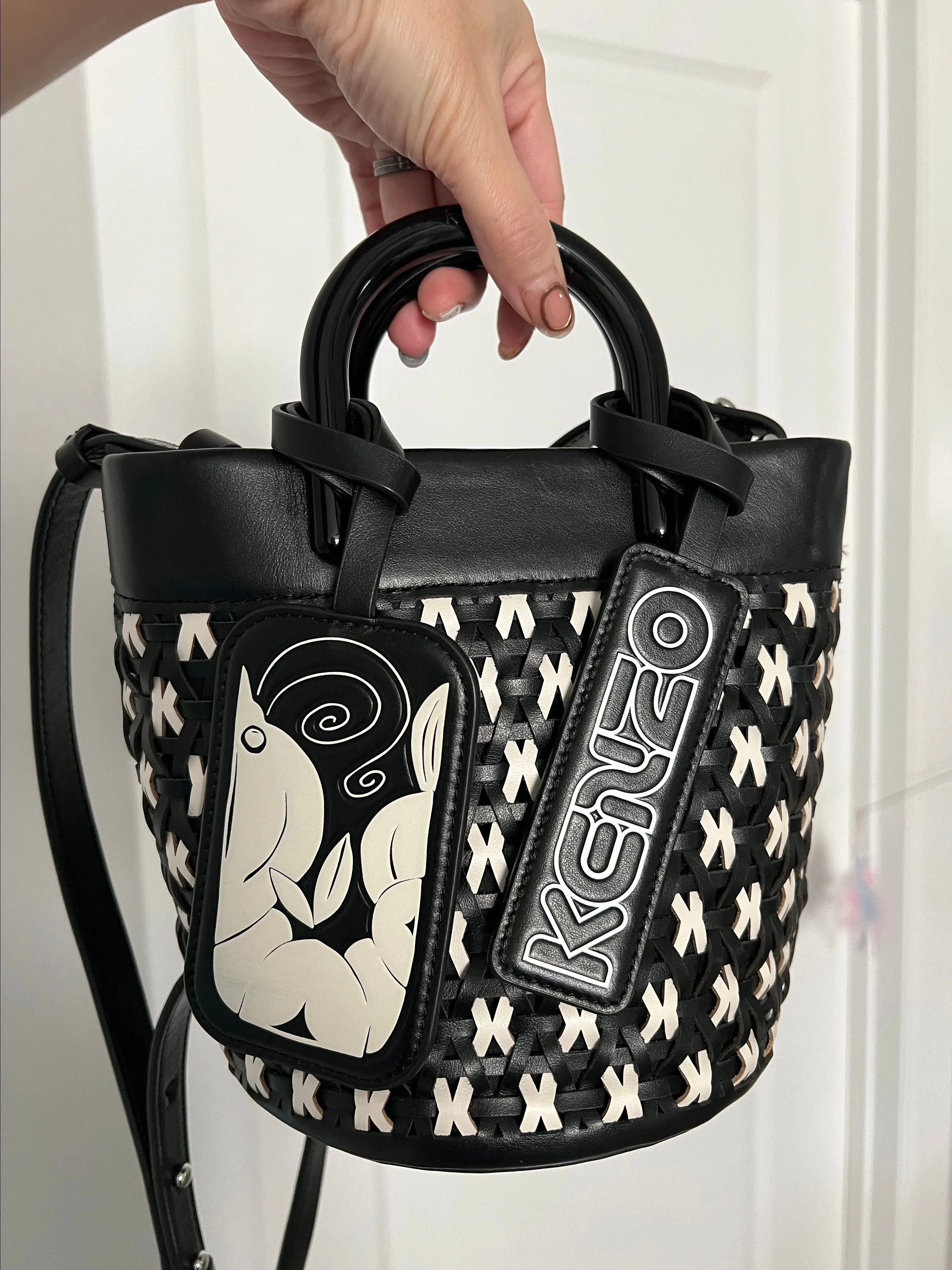 Product image for #165 Kenzo leather bucket bag rare