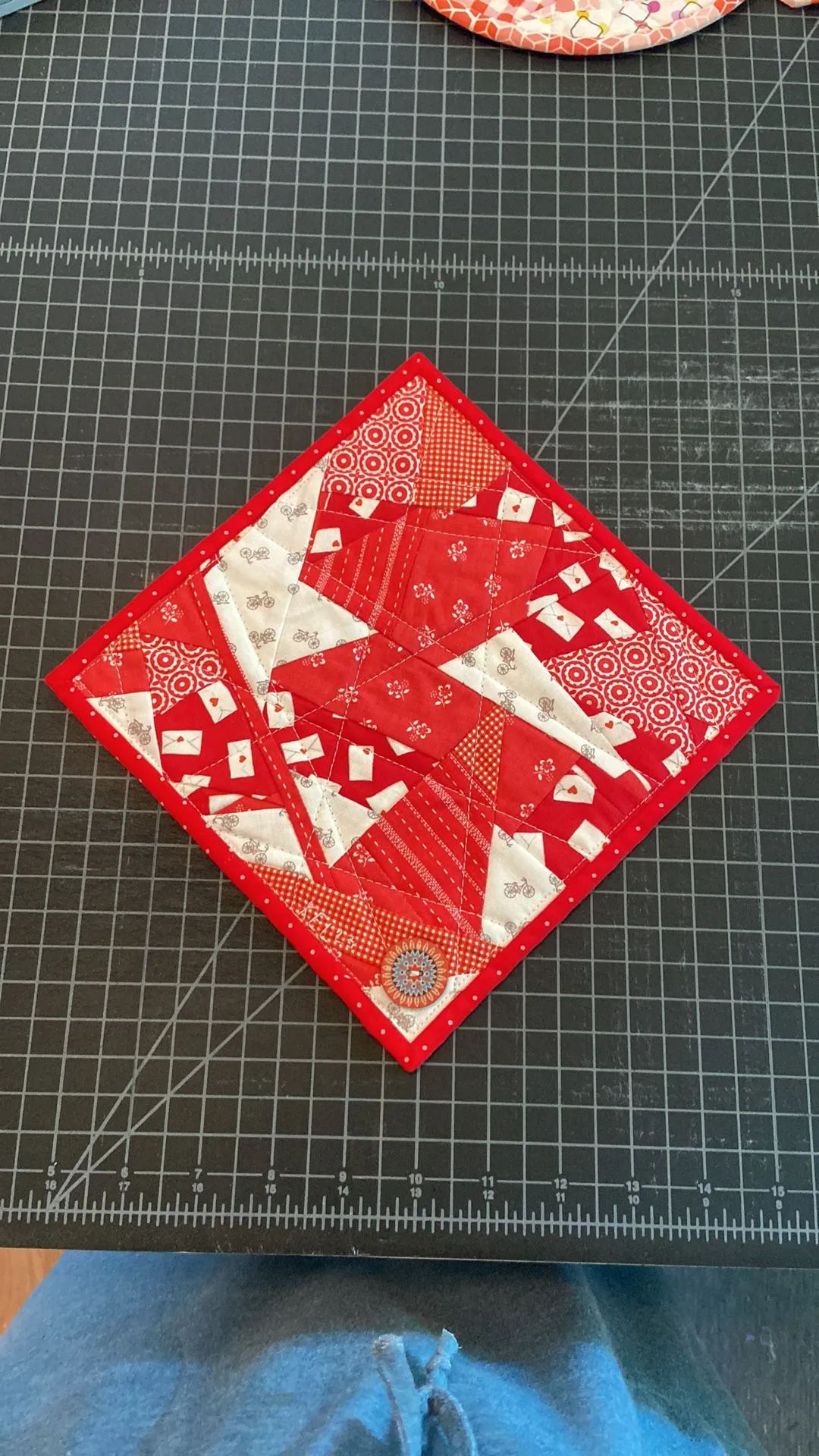 Product image for Red Art Quilt