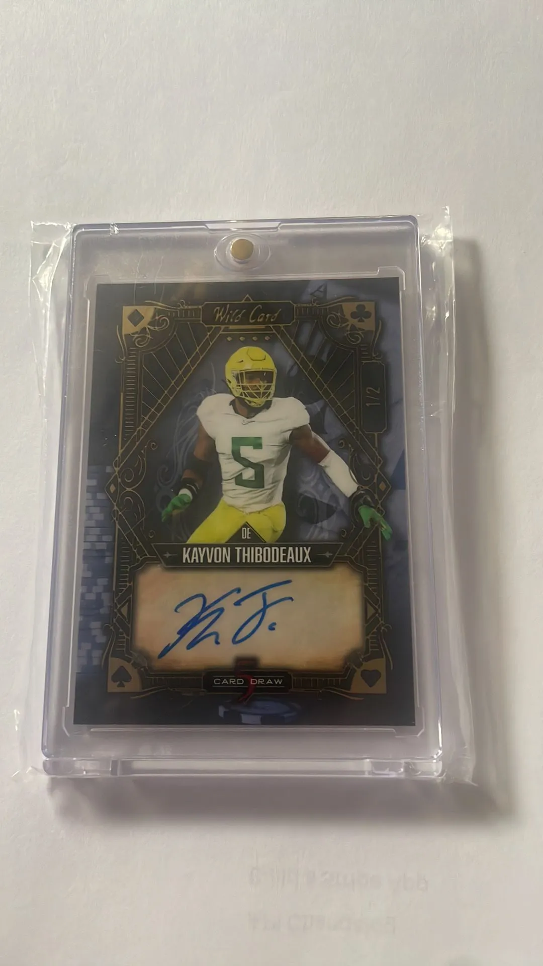 Product image for 2022 Wild Card Kayvon Thibodeaux Auto 1/2