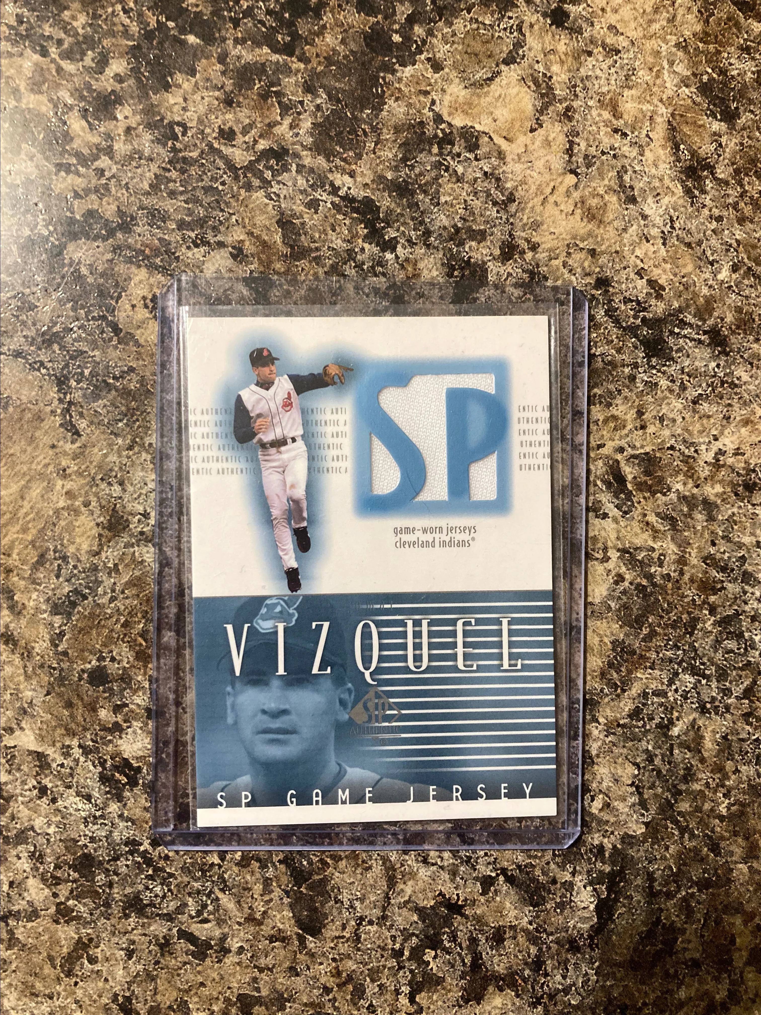 Product image for Omar Vizquel 2002 Upper Deck SP Game Jerseys- Game worn