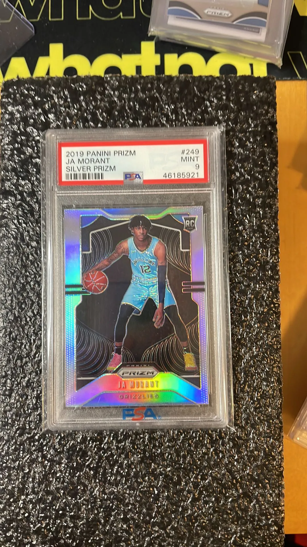 Product image for 2019 Panini Prizm Ja Morant 249 Silver Prizm PSA MINT 9