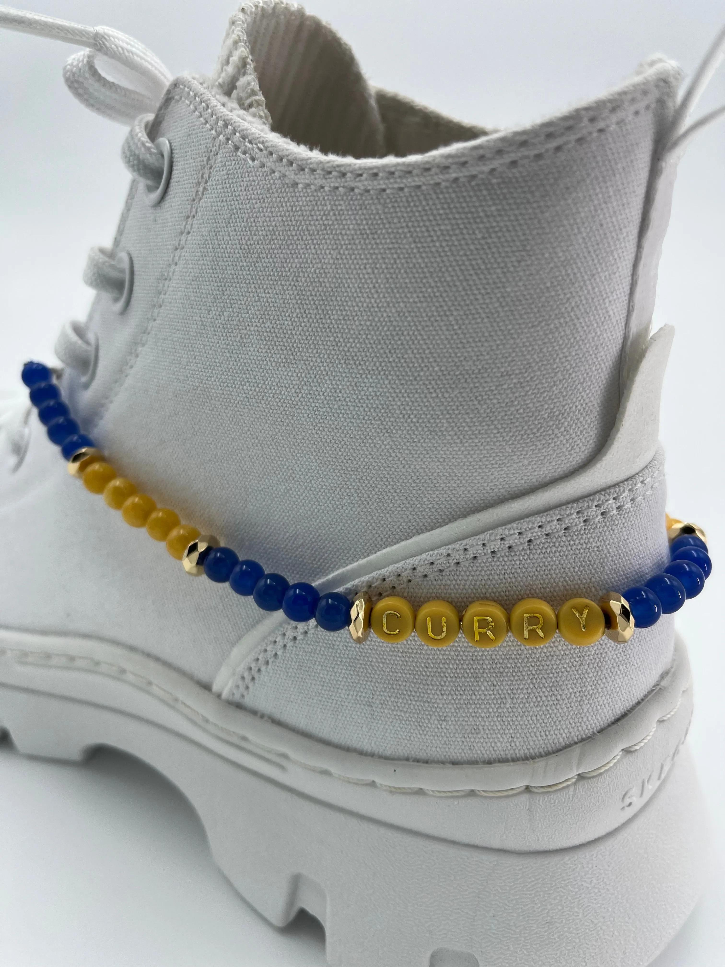 Product image for Unisex Shoe Boots Sneakers Chain Gemstones Yellow Blue New Accessories Curry