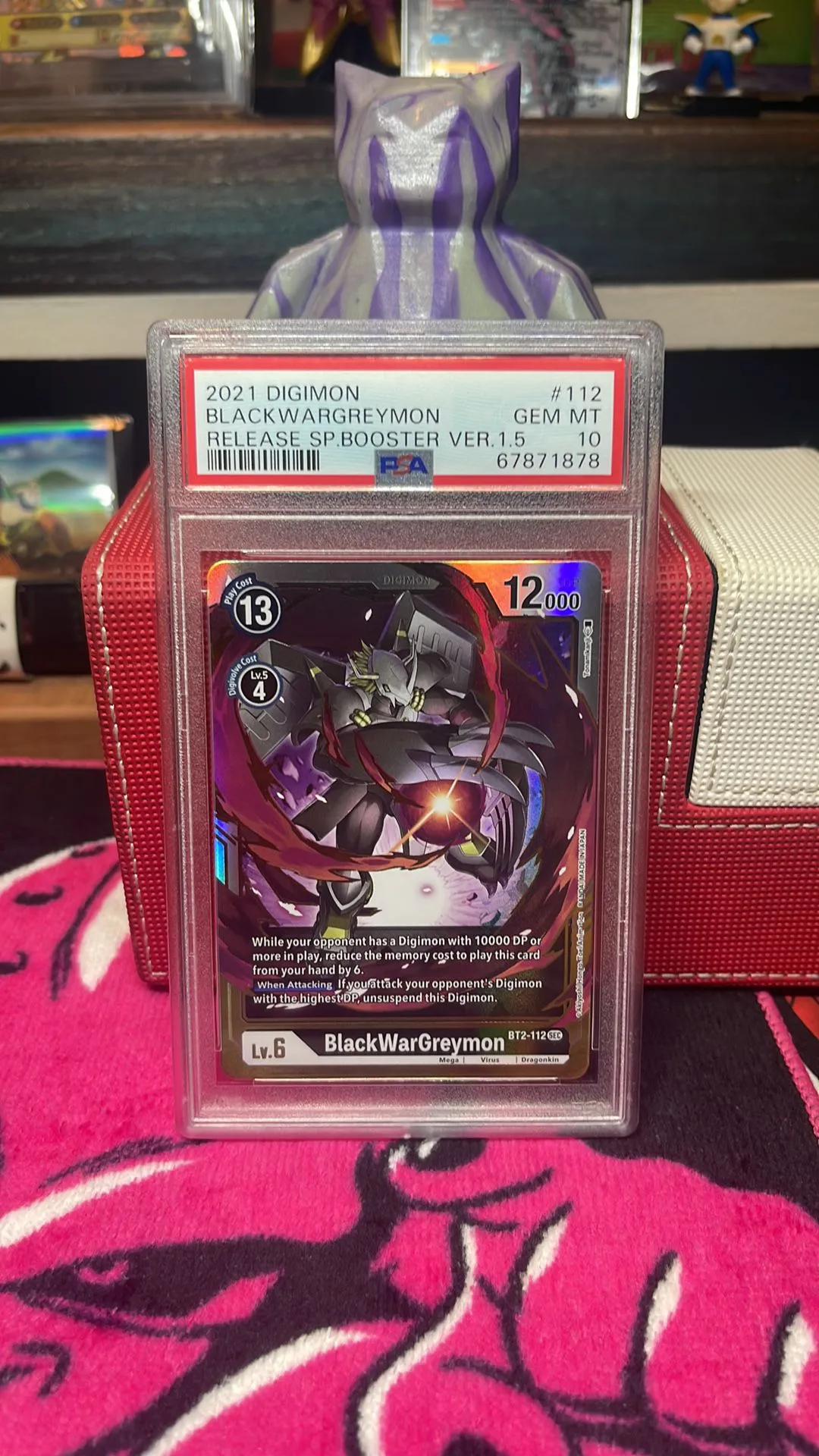 Product image for 2021 Digimon Release Special Booster Ver.1.5 Blackwargreymon Release Sp.Booster Ver.1.5 PSA GEM MT 1