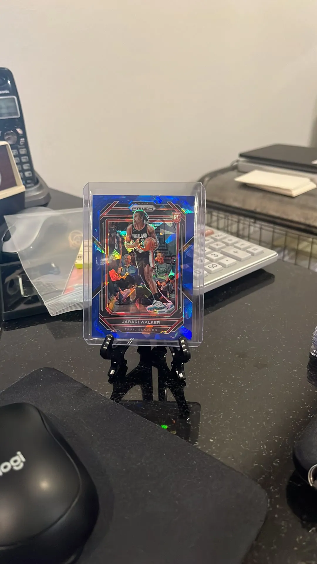 Product image for Jabari Walker Blue Cracked Ice RC /125 #237