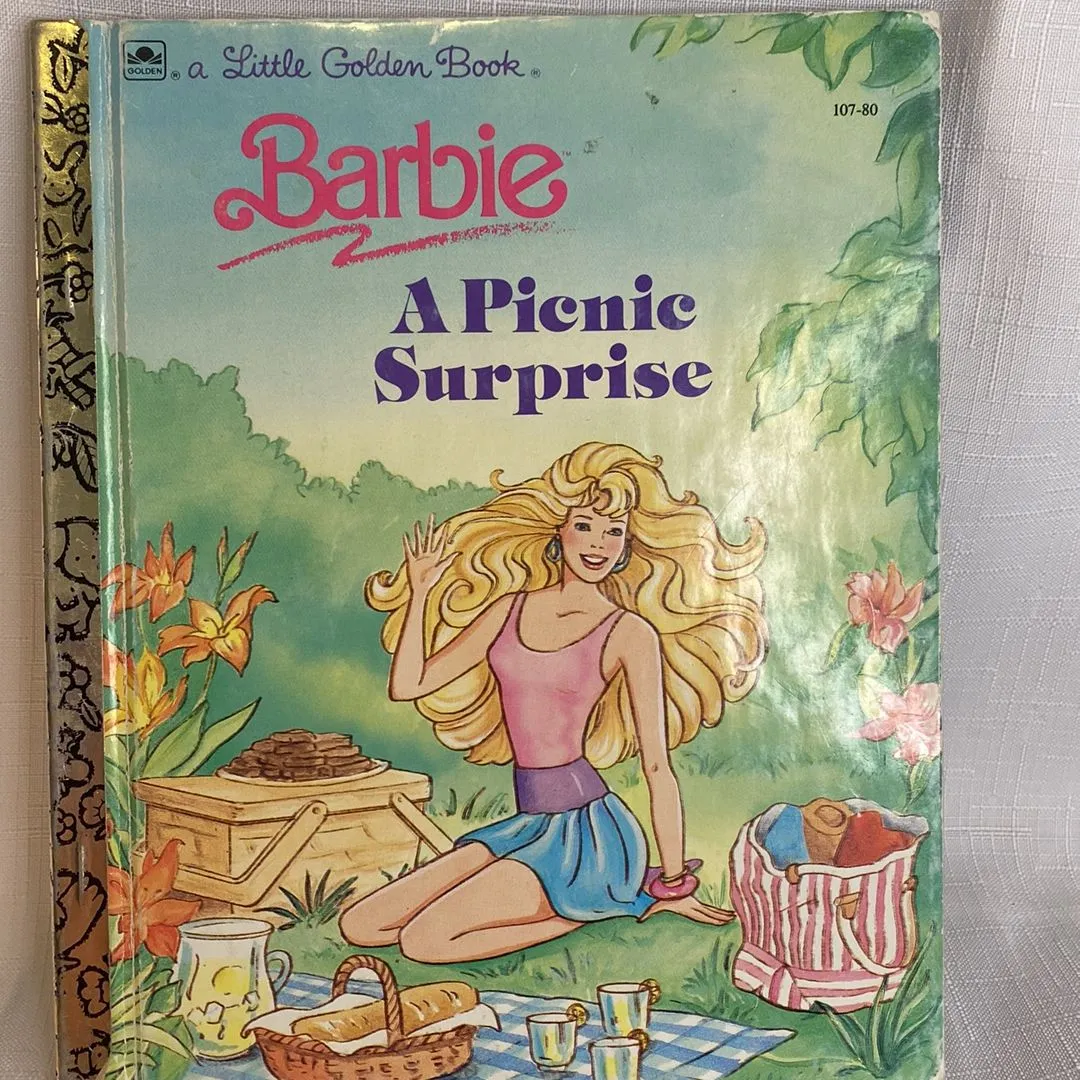 Product image for Barbie Little Golden Book 1990 A Surprise Picnic