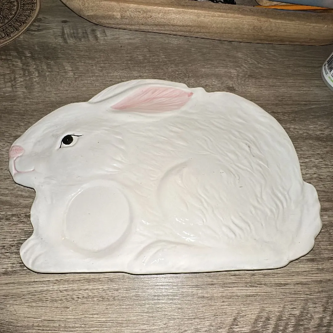 Product image for Vintage Ceramic Rabbit Platter