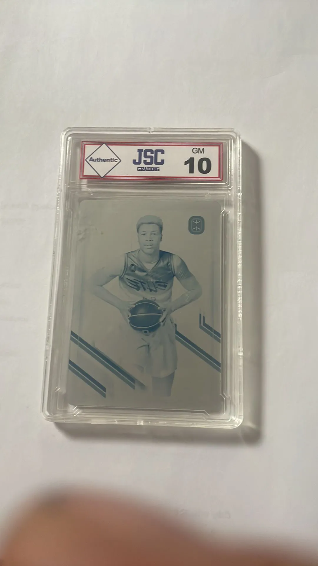 Product image for 2021-22 Topps Chrome OTE Cyan Printing Plate Tyler Smith Gem 💎 Mint 10 1/1