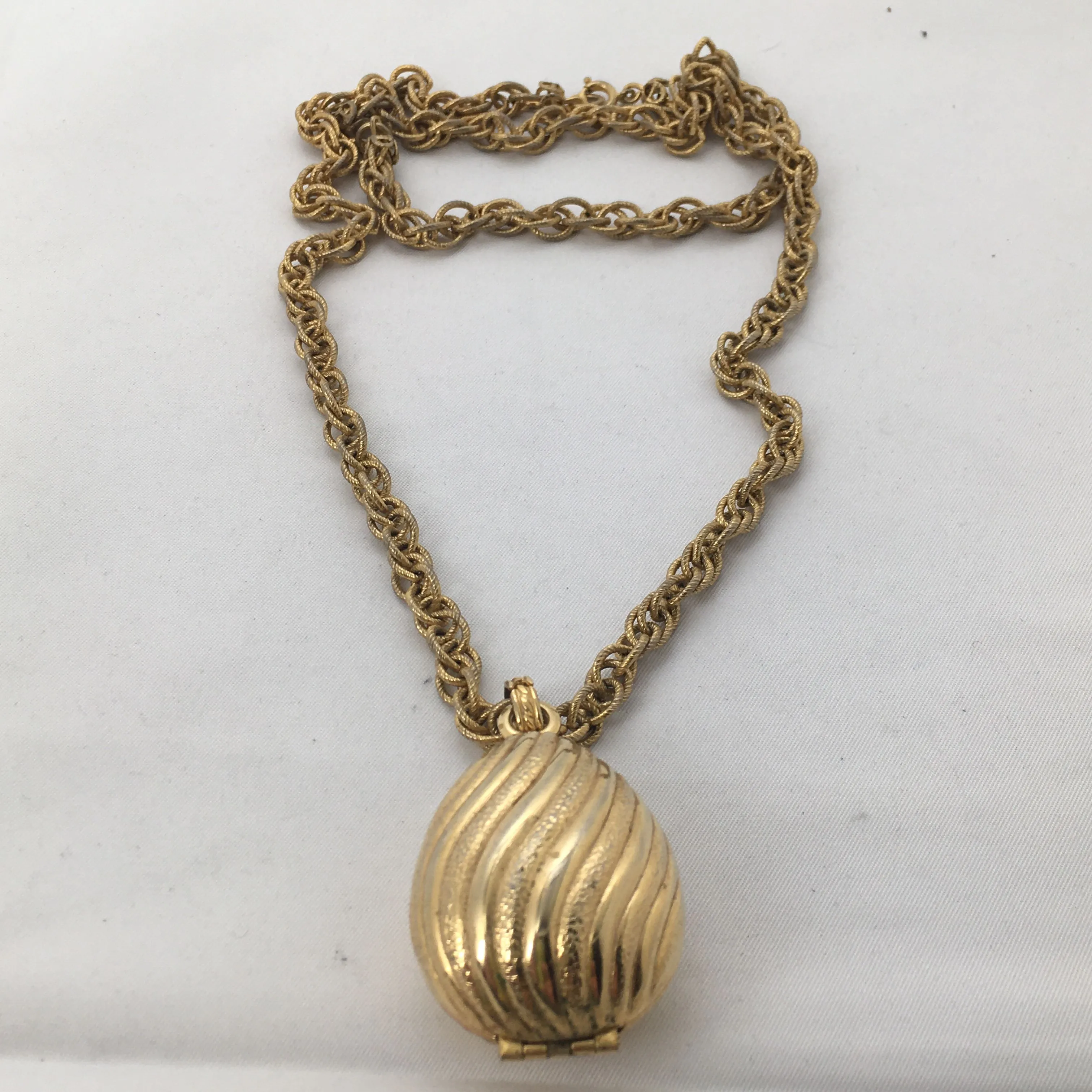 Product image for Vintage Avon Long Gold Perfume Pendant, Necklace