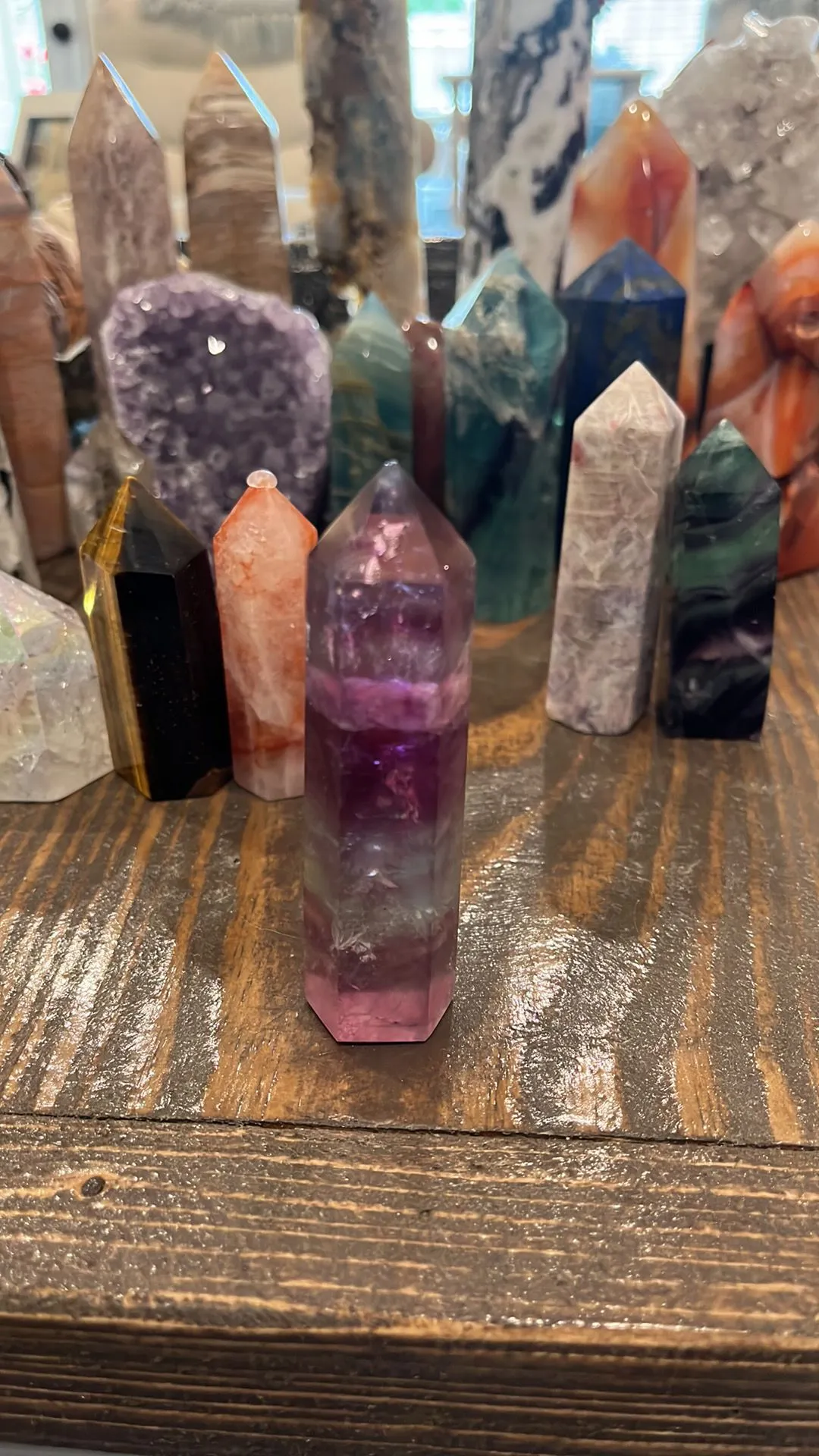 Product image for Fluorite Tower with rainbows!
