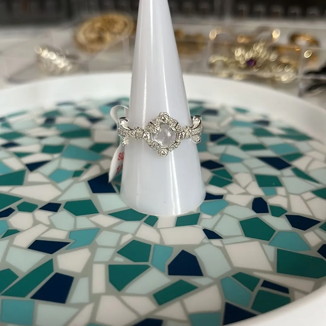 Product image for Sterling Silver White Topaz Ring