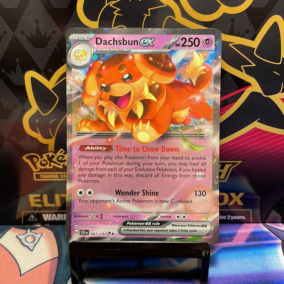 067 142 pokemon card Dachsbun ex [067/142 Card Type Dachsbun ex - 067/142 Price