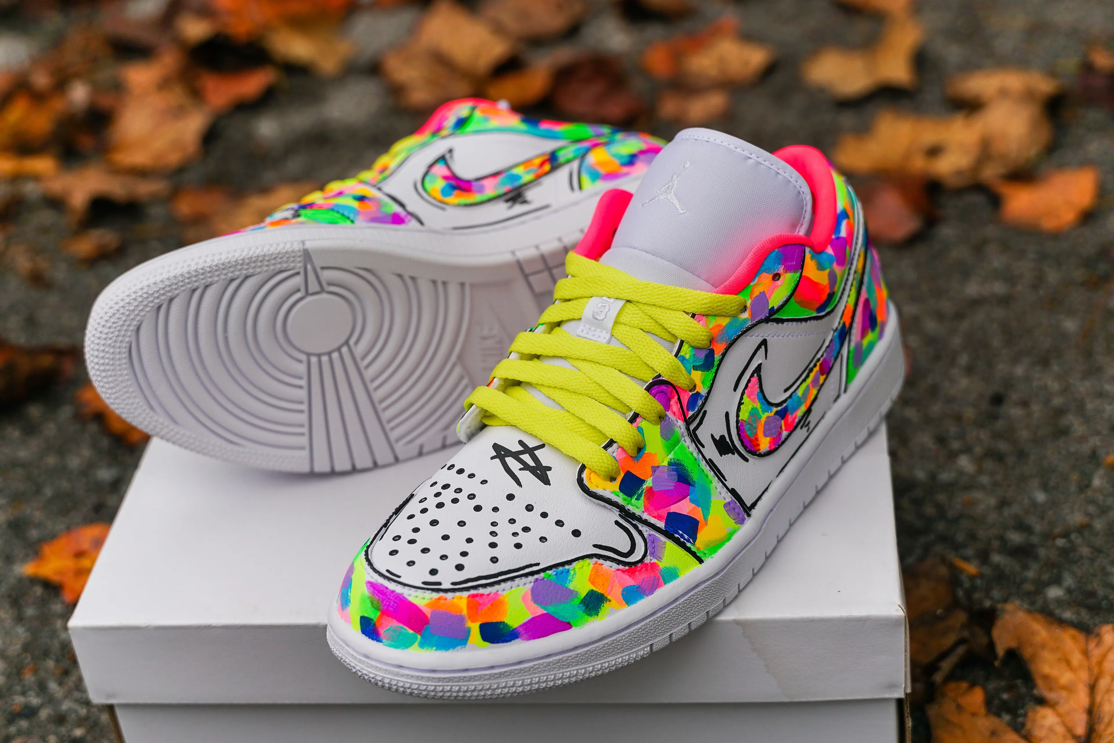 Product image for Custom Cartoon Jordan 1 Low (SIZE 11.5W)