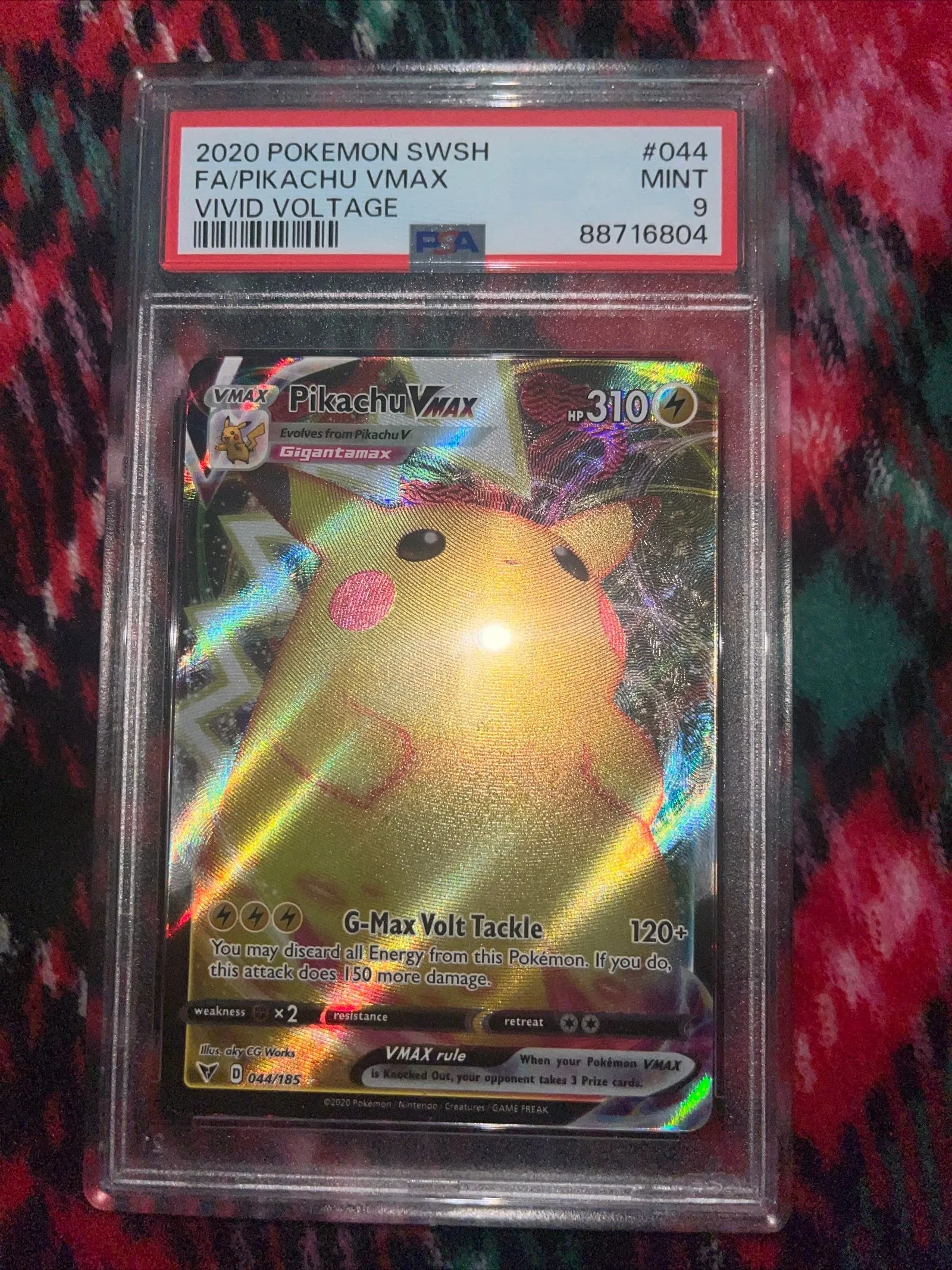 Pokemon Vivid Voltage Pikachu VMAX #44 (cgc - Mint 9)