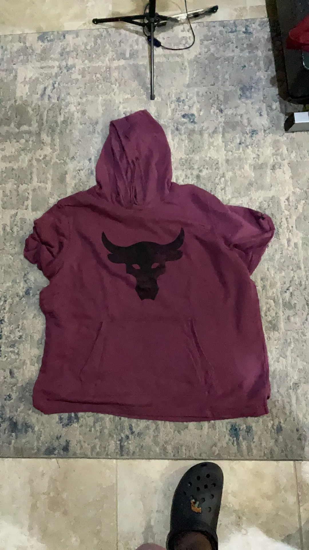 Product image for UNDER Armour the Rock short sleeve hoodie Sz 3Xl used