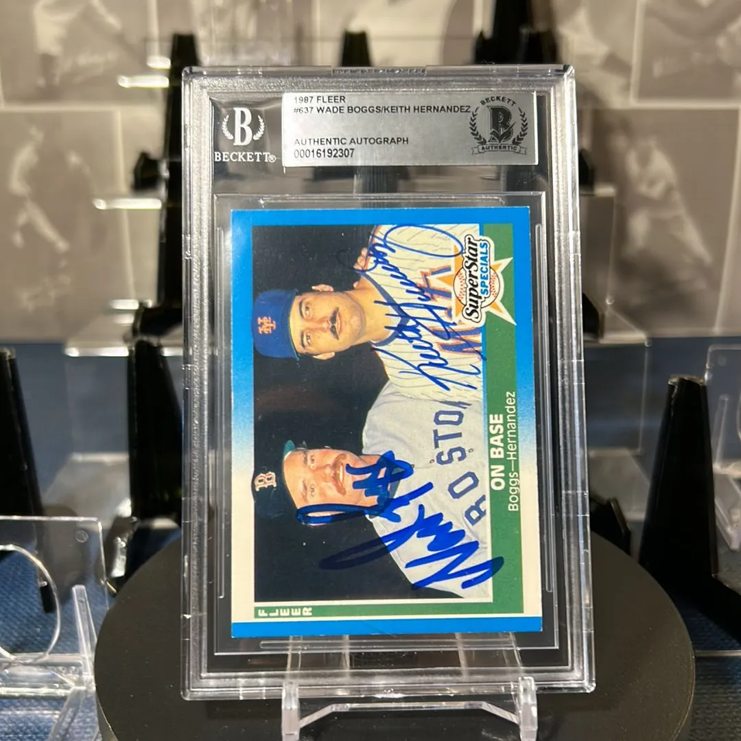 Product image for '87F Hernandez & Boggs dual on card autos