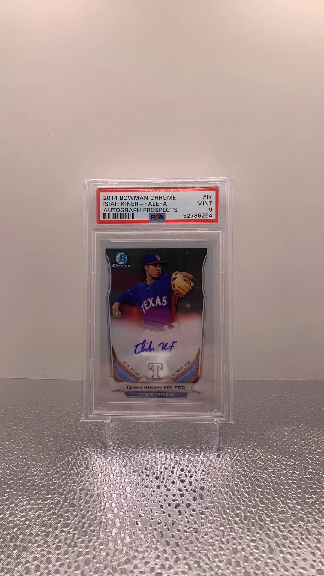 Product image for Isiah Kinder Falefa bowman chrome auto psa 9