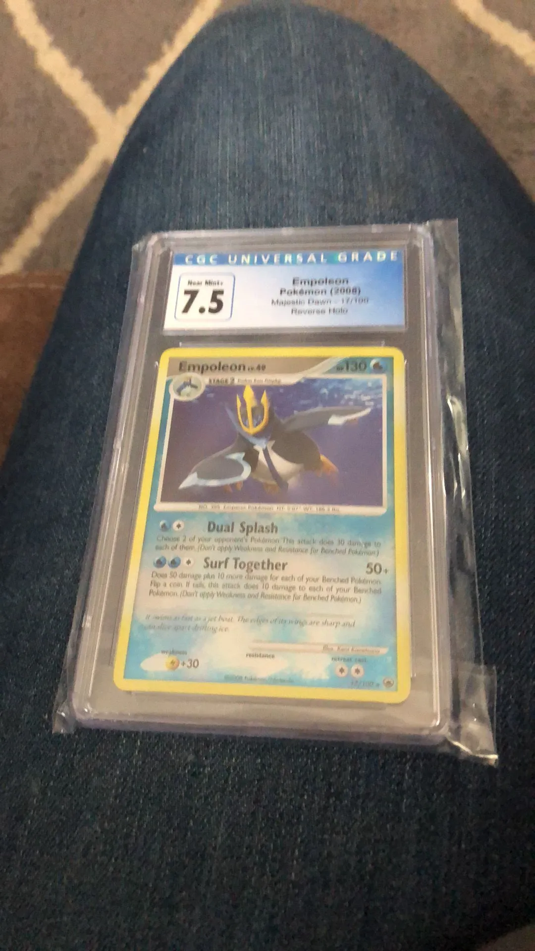 Product image for 2008 Majestic Dawn Empoleon Reverse Holo CGC 7.5