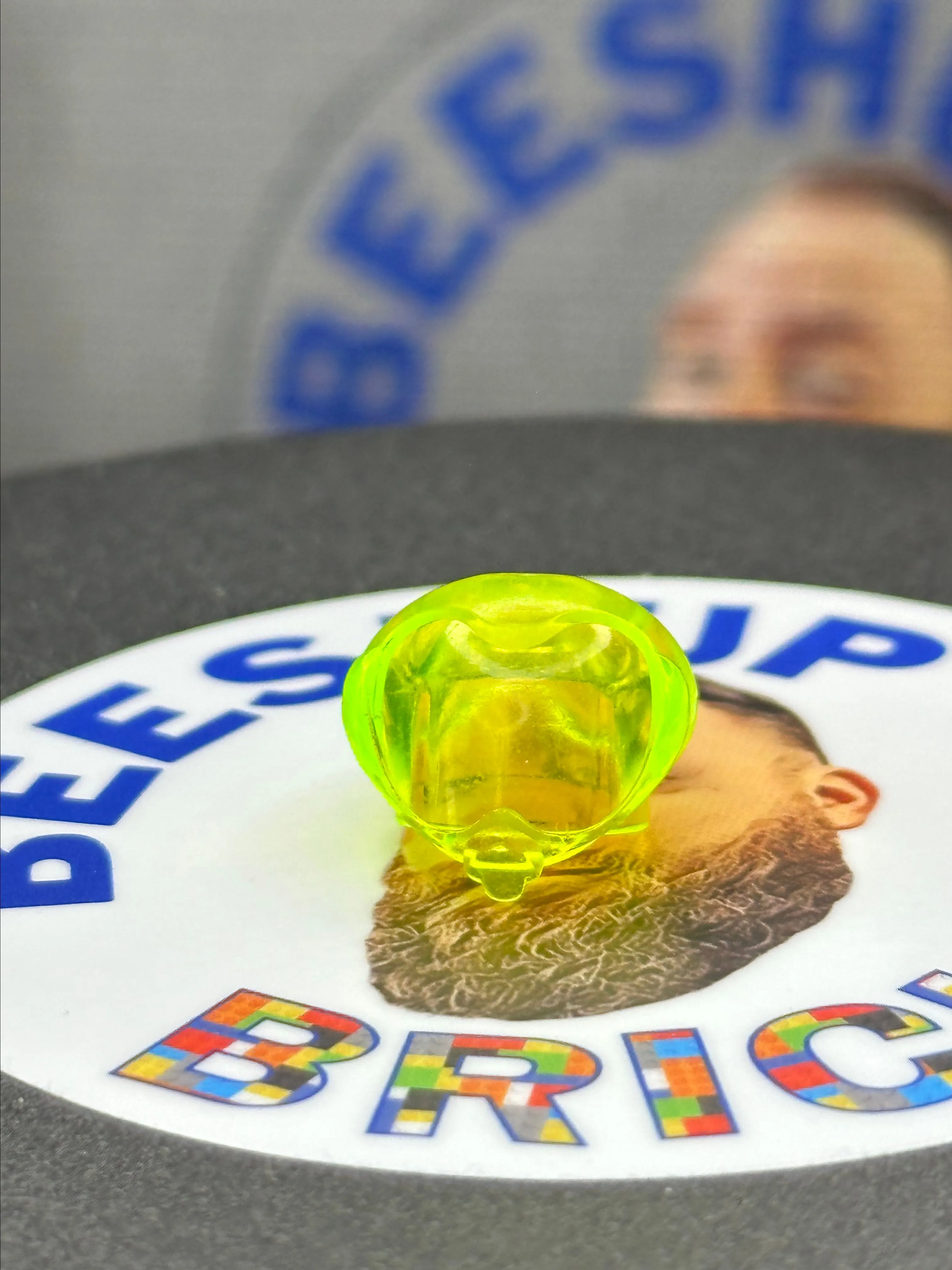 Product image for Headgear Helmet Round Bubble - Trans Neon Green