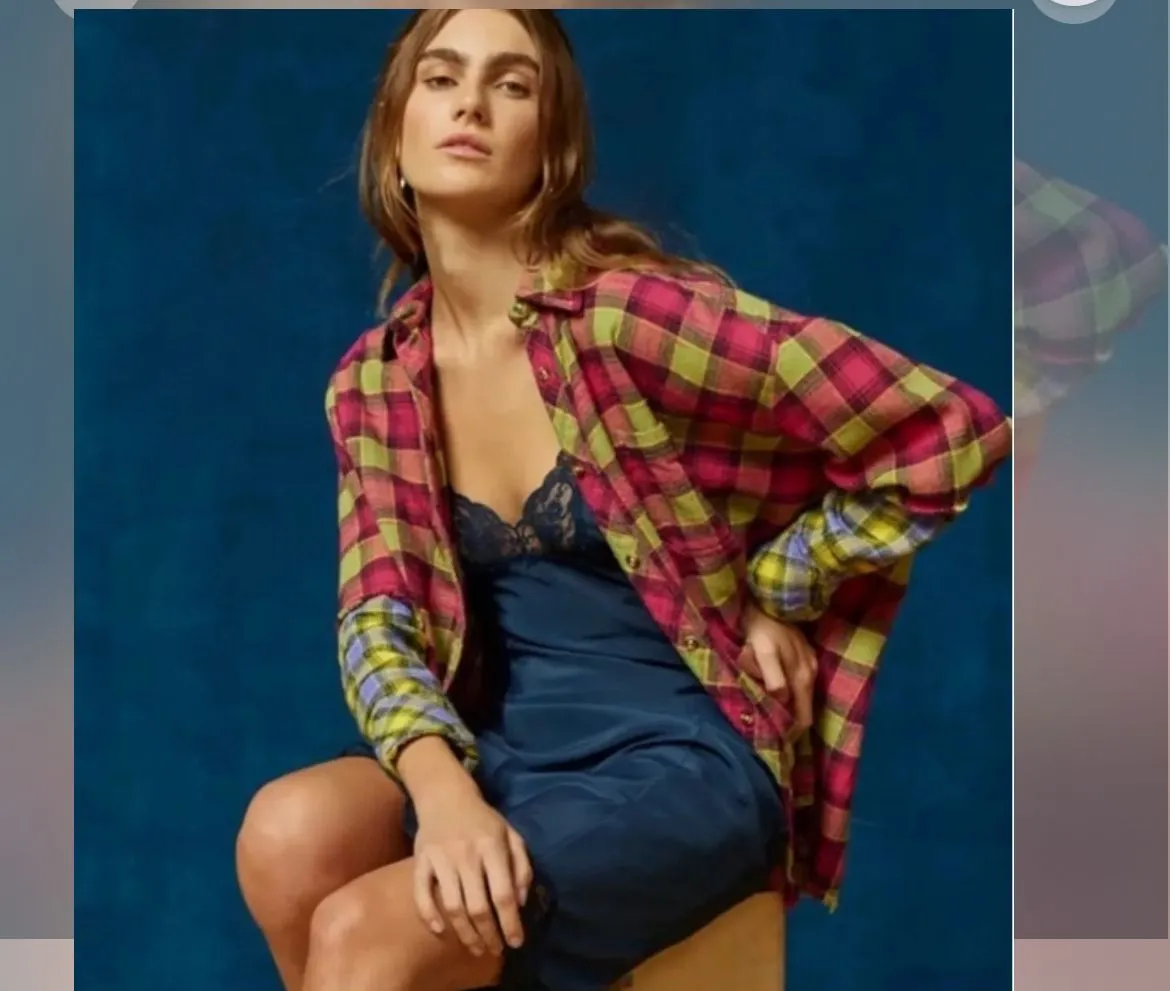 Product image for 032 Urban Outfitters One Way Or Another Oversized Plaid Button-Down Shirt