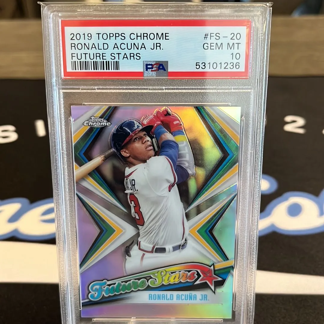 Product image for 2019 Topps Chrome Future Stars Ronald Acuna Jr. FS-20 Future Stars PSA GEM MT 10