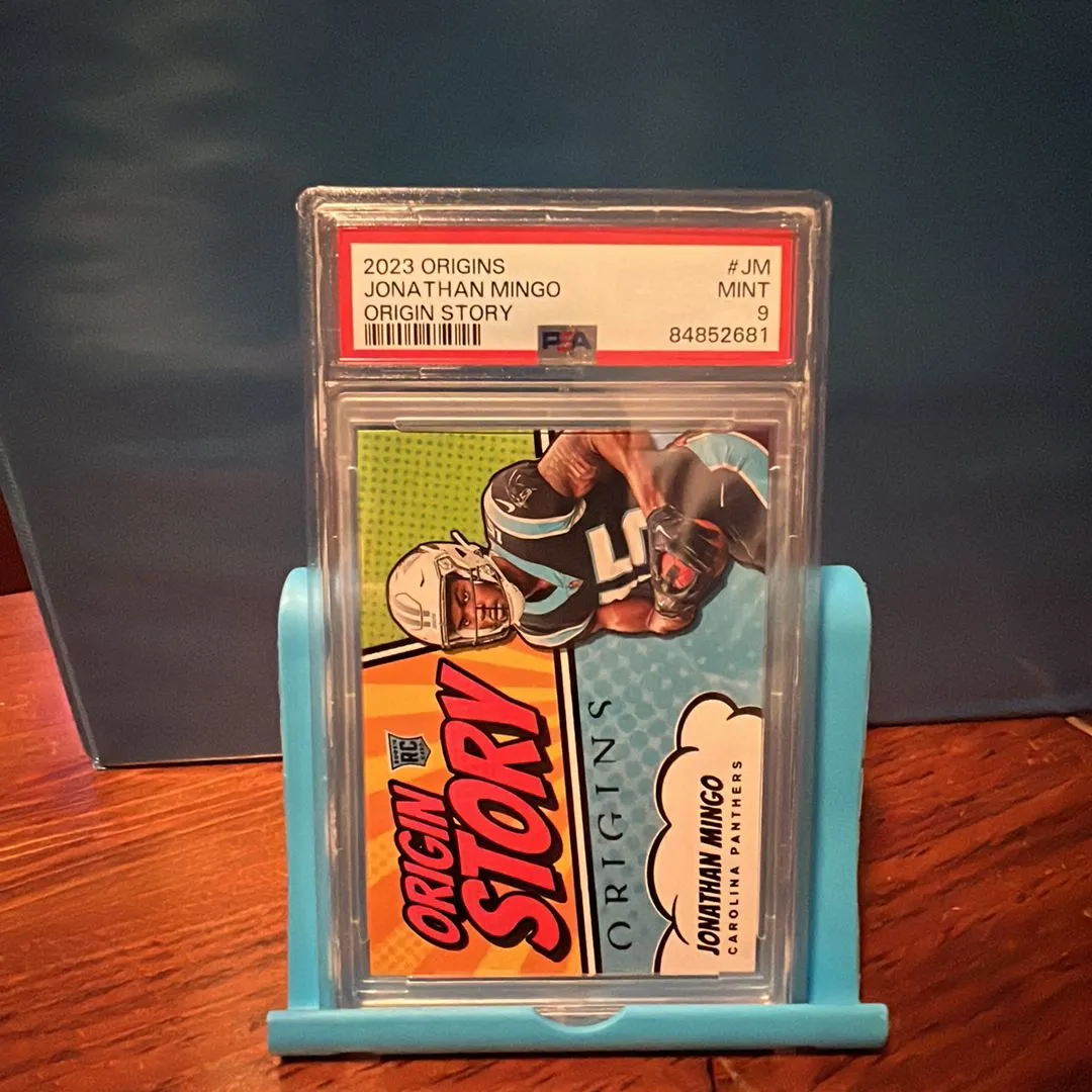 Product image for 2023 Panini Origins Origin Story Jonathan Mingo OSJM  PSA MINT 9