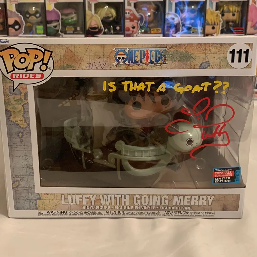 Figurine Pop One Piece Luffy with Going Merry 2022 Fall Convention