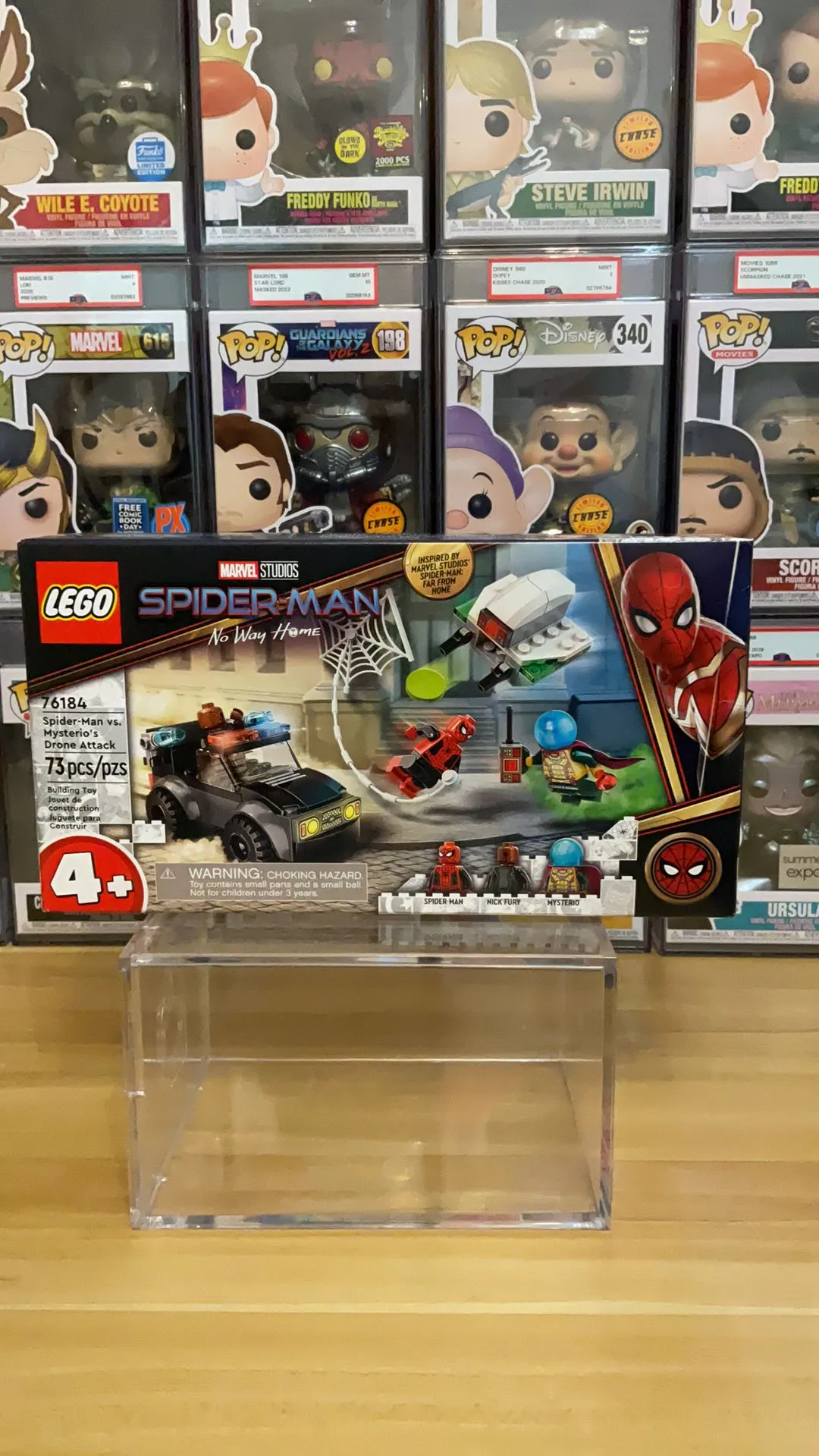 Product image for LEGO Spider-man vs Mysterio’s Drone Attack 76184